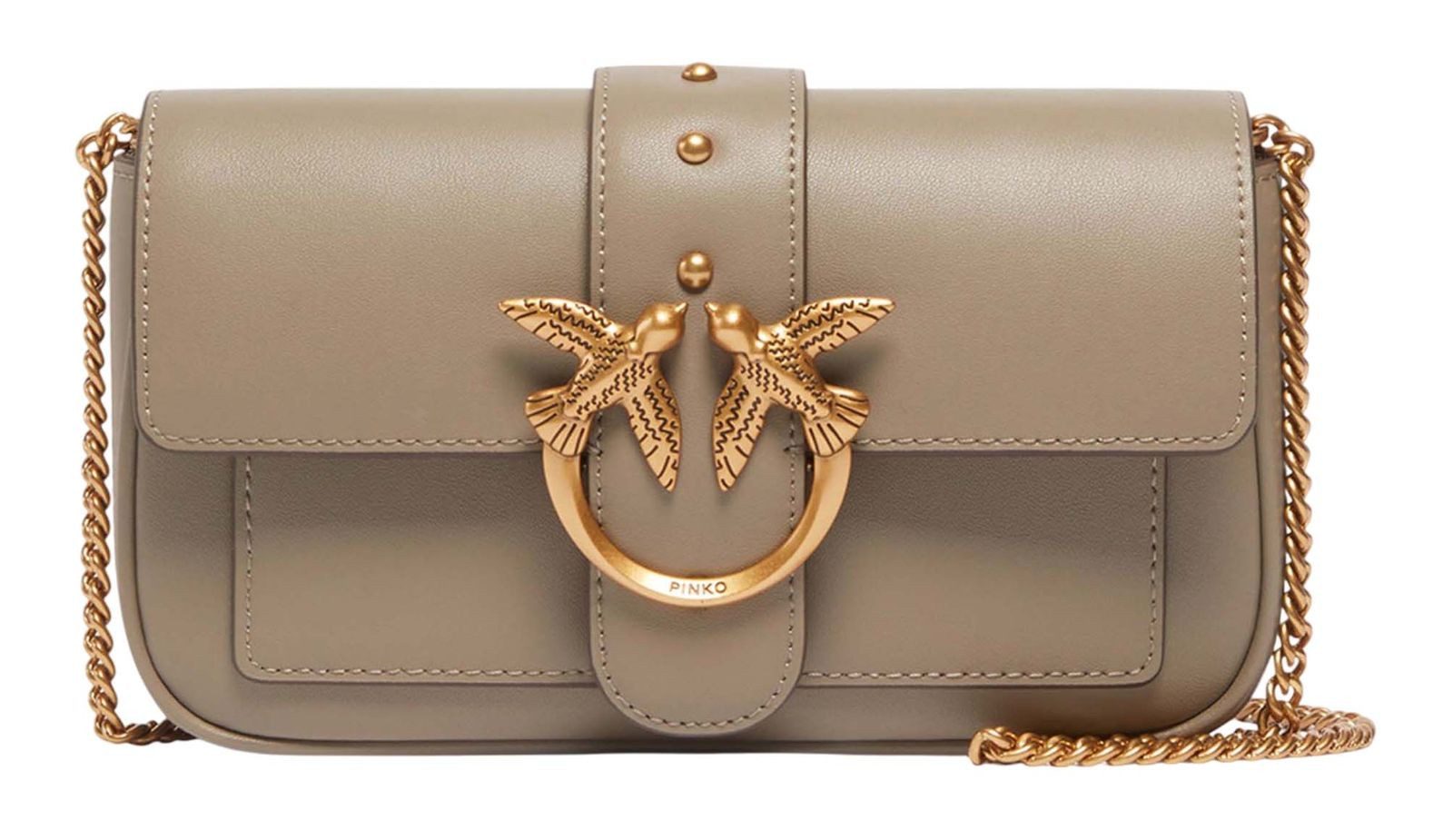 PINKO Umhängetasche Pocket C, aus echtem Rindsleder