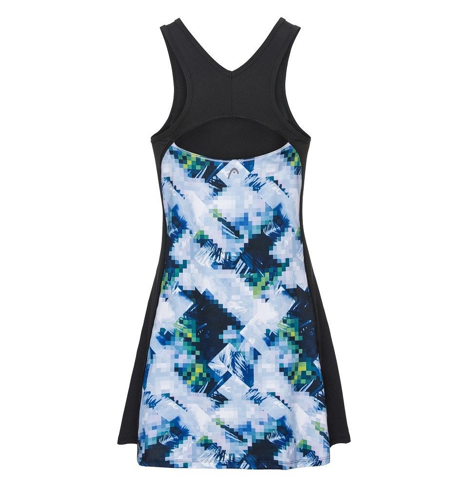 Head Tenniskleid Fiona hellblau/schwarz Mädchen