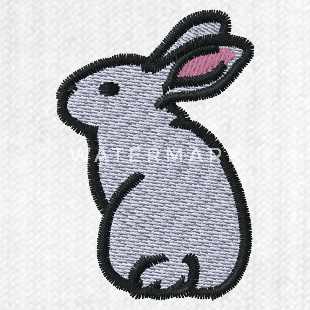 Spreadshirt Socken Hase Bestickt Tennissocken (1-Paar)