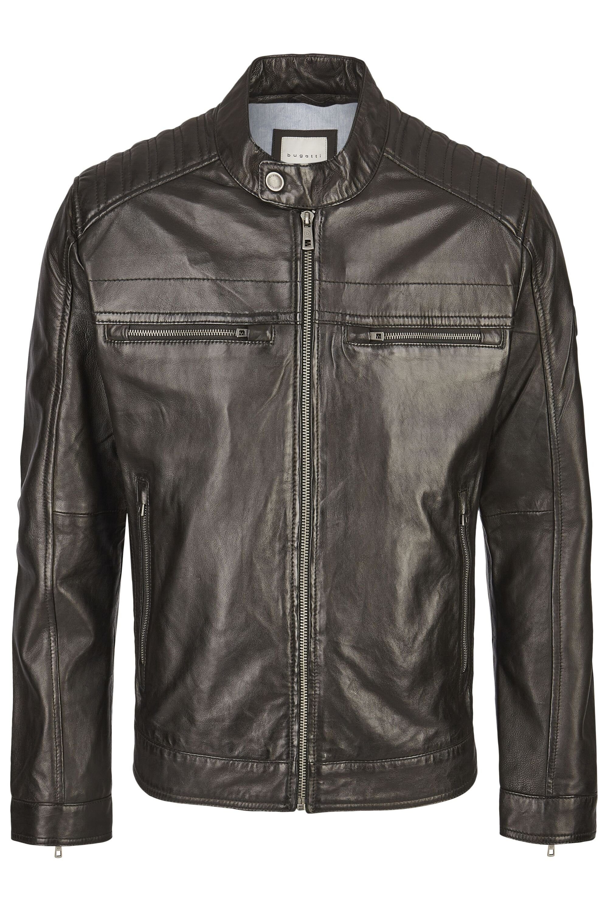 bugatti Lederjacke BUAMADEO (1-St) mit Stehkragen günstig online kaufen