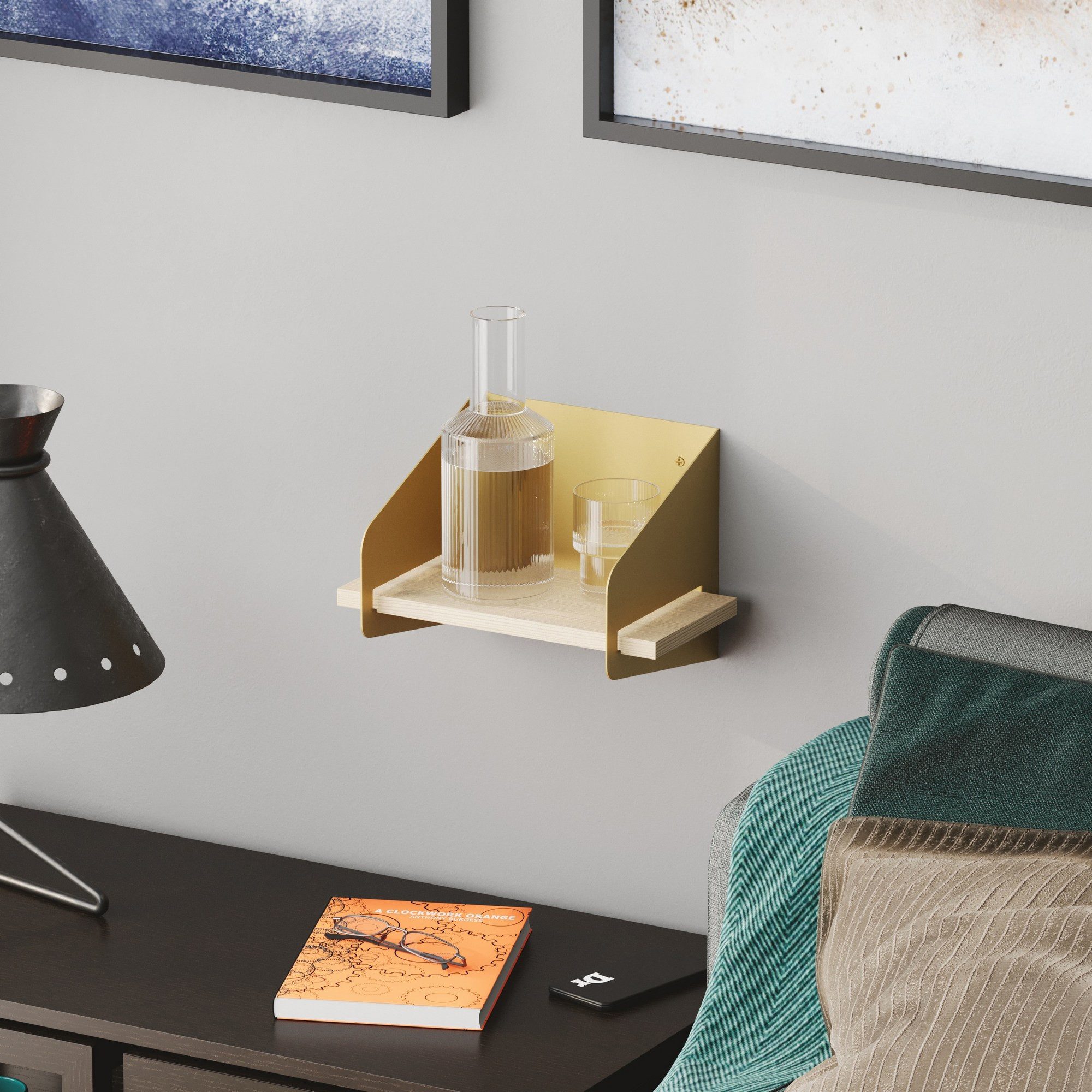 Skye Decor Wandregal 100% WOODEN, 20 x 19 x 30 T1302