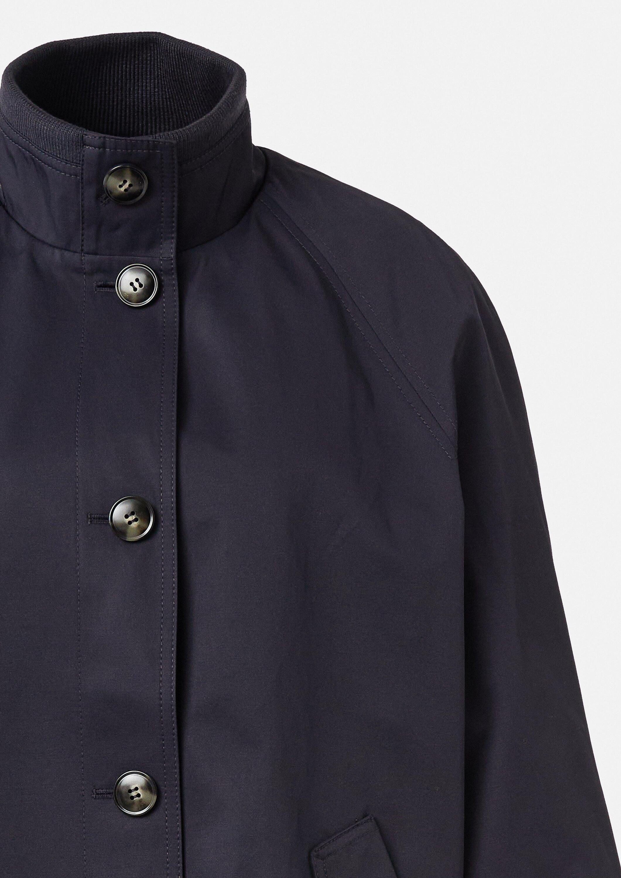 comma Funktionsjacke Outdoor-Jacke Cape-Jacke mit Stehkragen und Rippbündchen