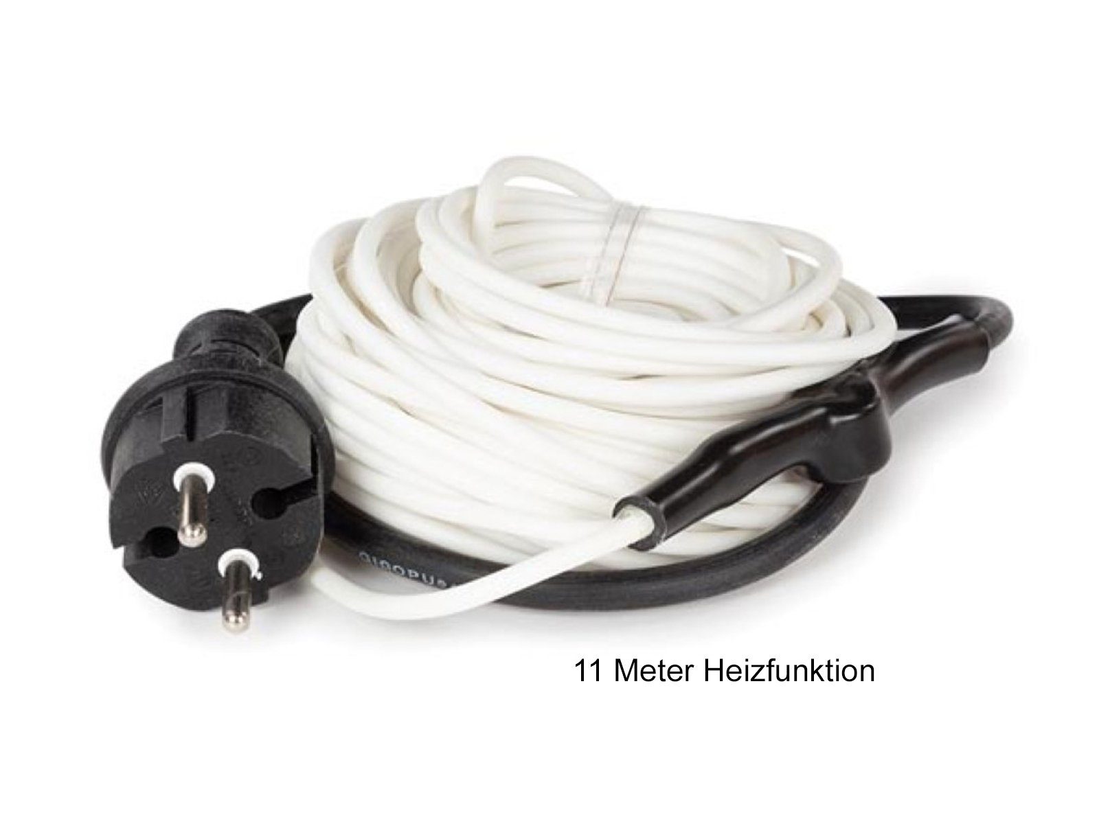 PEREL Rohrbegleitheizung, 12 Meter Heizkabel mit Thermostat Wasserleitung Heizband Rohrheizung