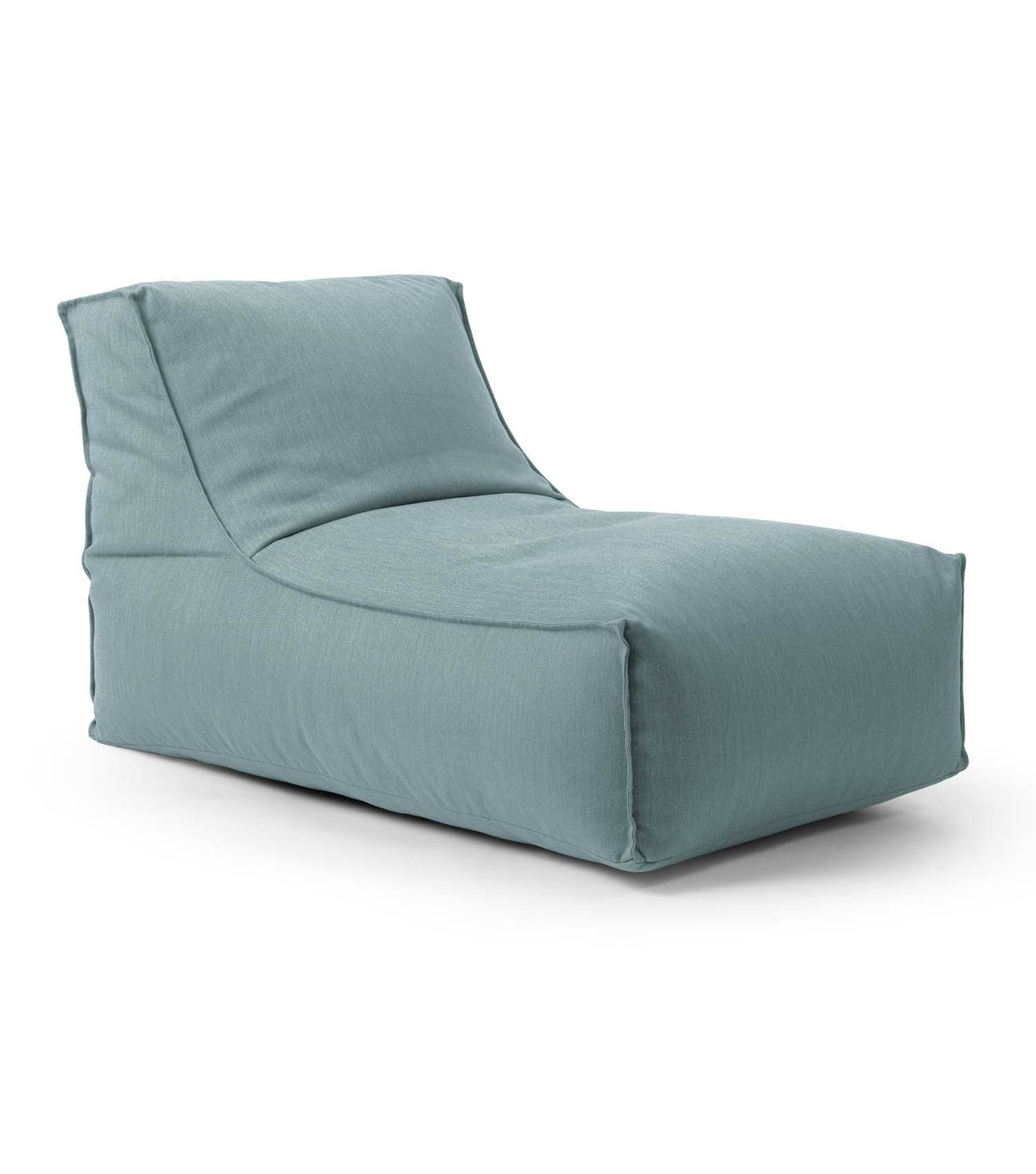 mokebo Sitzsack Der Sundowner (für drinnen & draußen), Made in Germany, Bean Bag Outdoor, Sitzsack, Gartenliege in Blau