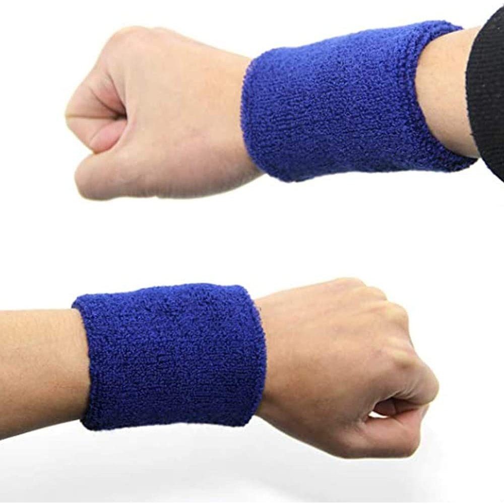 6 Stücke Handgelenk Schweißbänder Baumwolle Armband Schweißband 