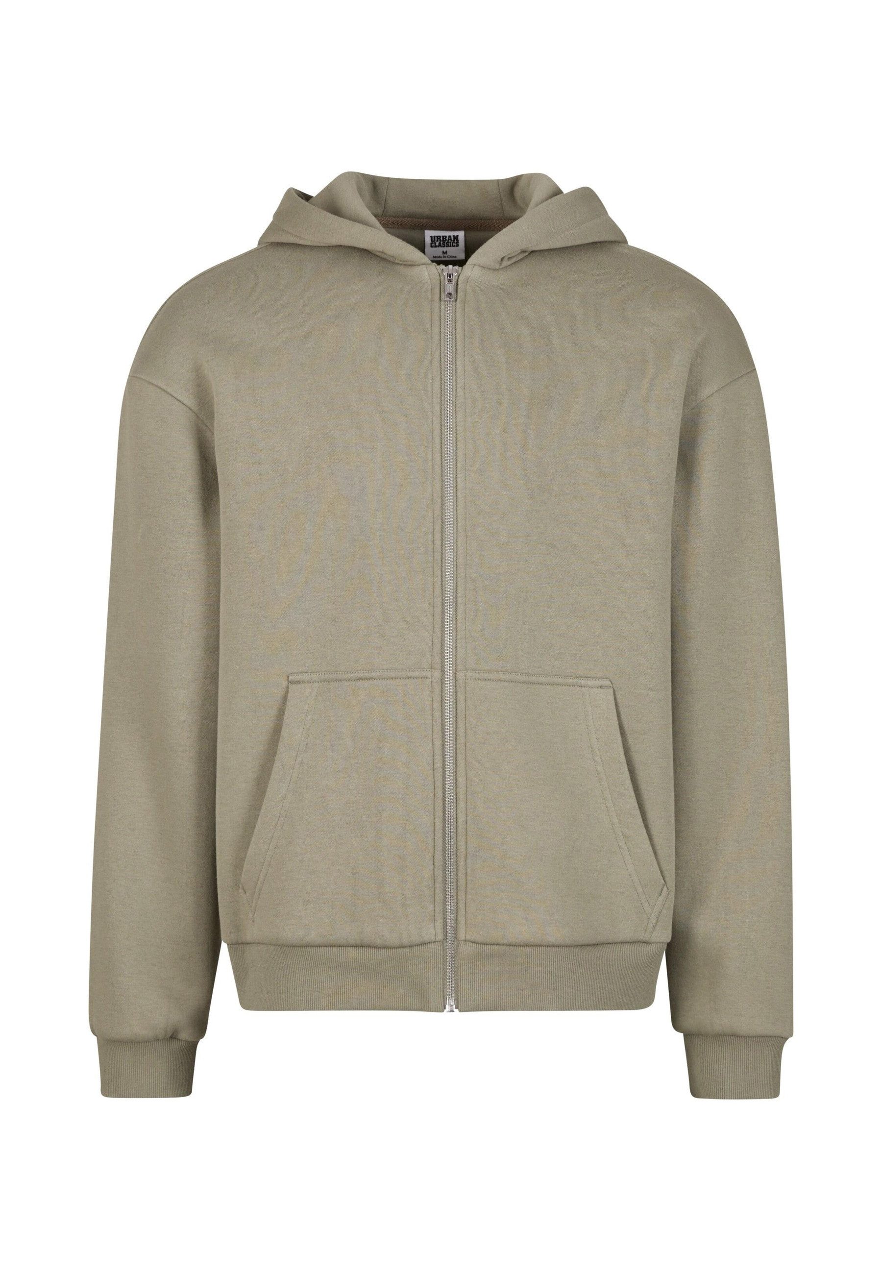 URBAN CLASSICS Strickpullover Urban Classics Fluffy Zip Cardigan (1-tlg)
