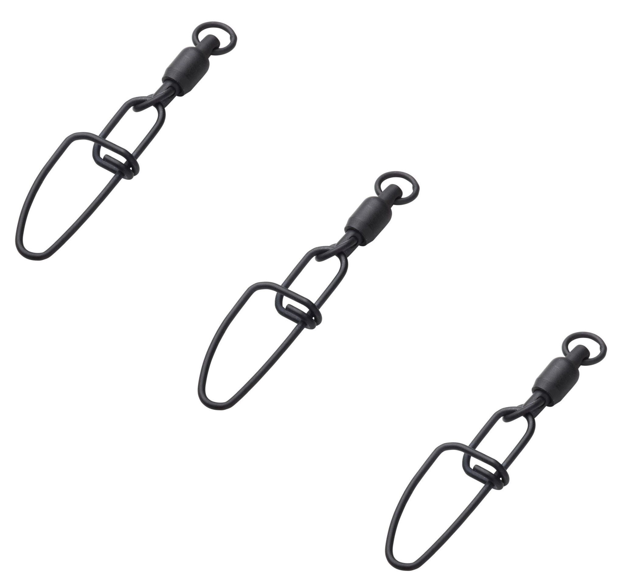 MADCAT Angelwirbel MADCAT Stainless Ball Bearing Swivels with Snap - 2 Größen Wirbel, (3 Stück), PTFE Beschichtet