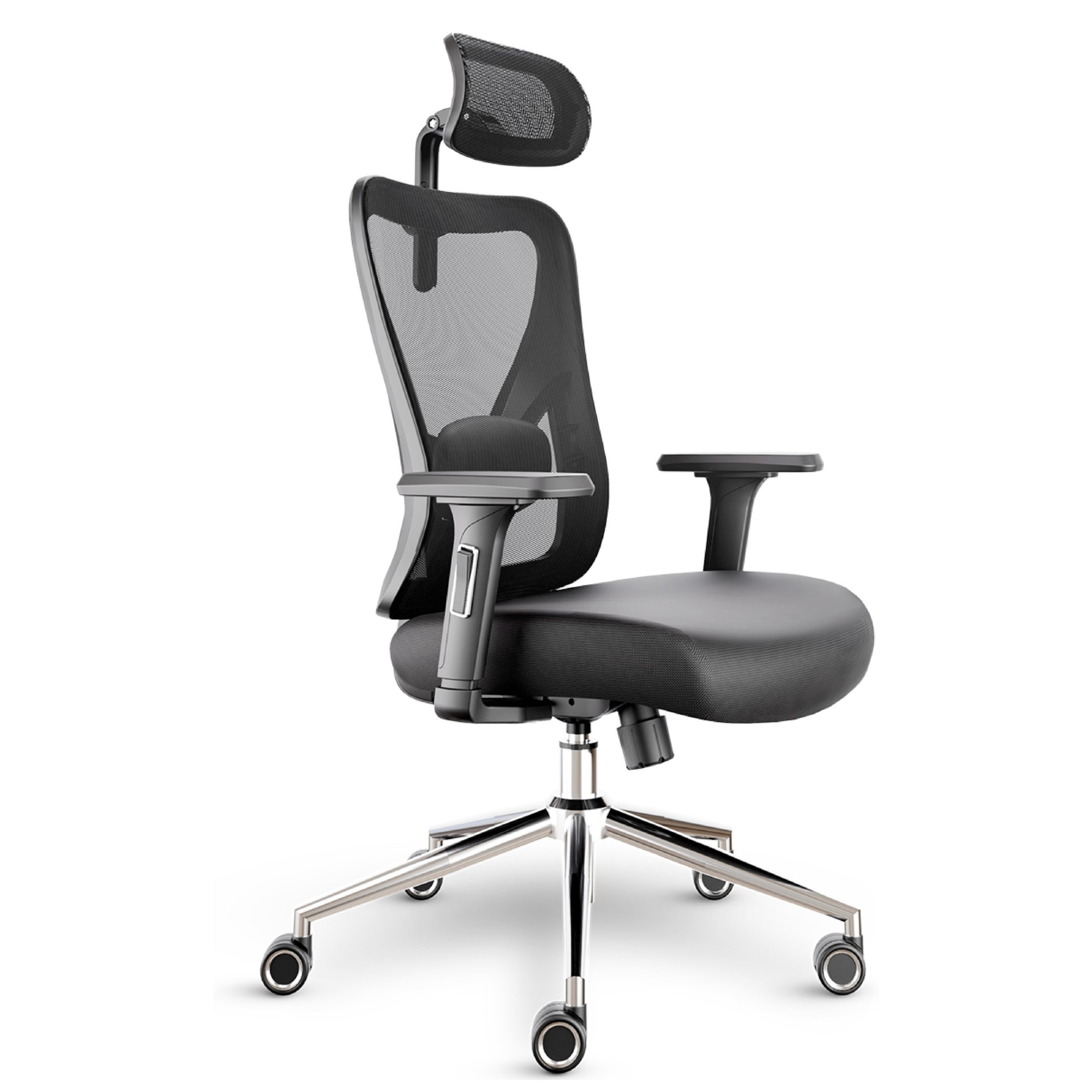 LUTIVO Bürostuhl, Schreibtischstuhl Ergonomisch & Gaming Stuhl (Schwarz)