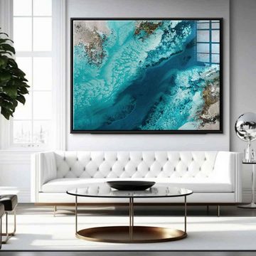 DOTCOMCANVAS® Acrylglasbild Salt Water Passage - Acrylglas, Acrylglasbild Salt Water Passage abstrakte moderne Kunst Strand Meer