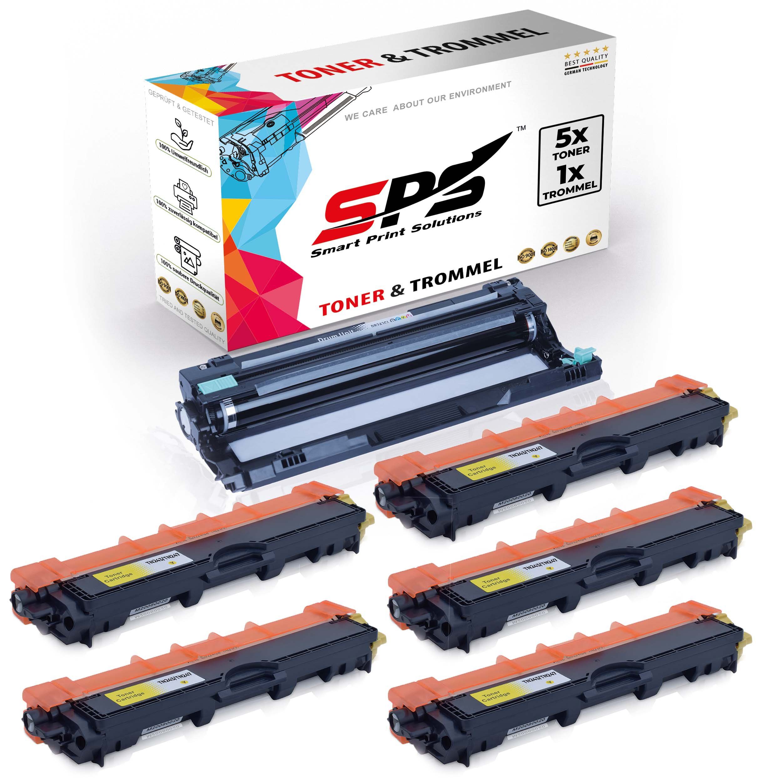 Apotheke SPS Tonerkartusche Kompatibel für Brother DCP-L3510 (6er TN-247Y, DR-243CL Pack)