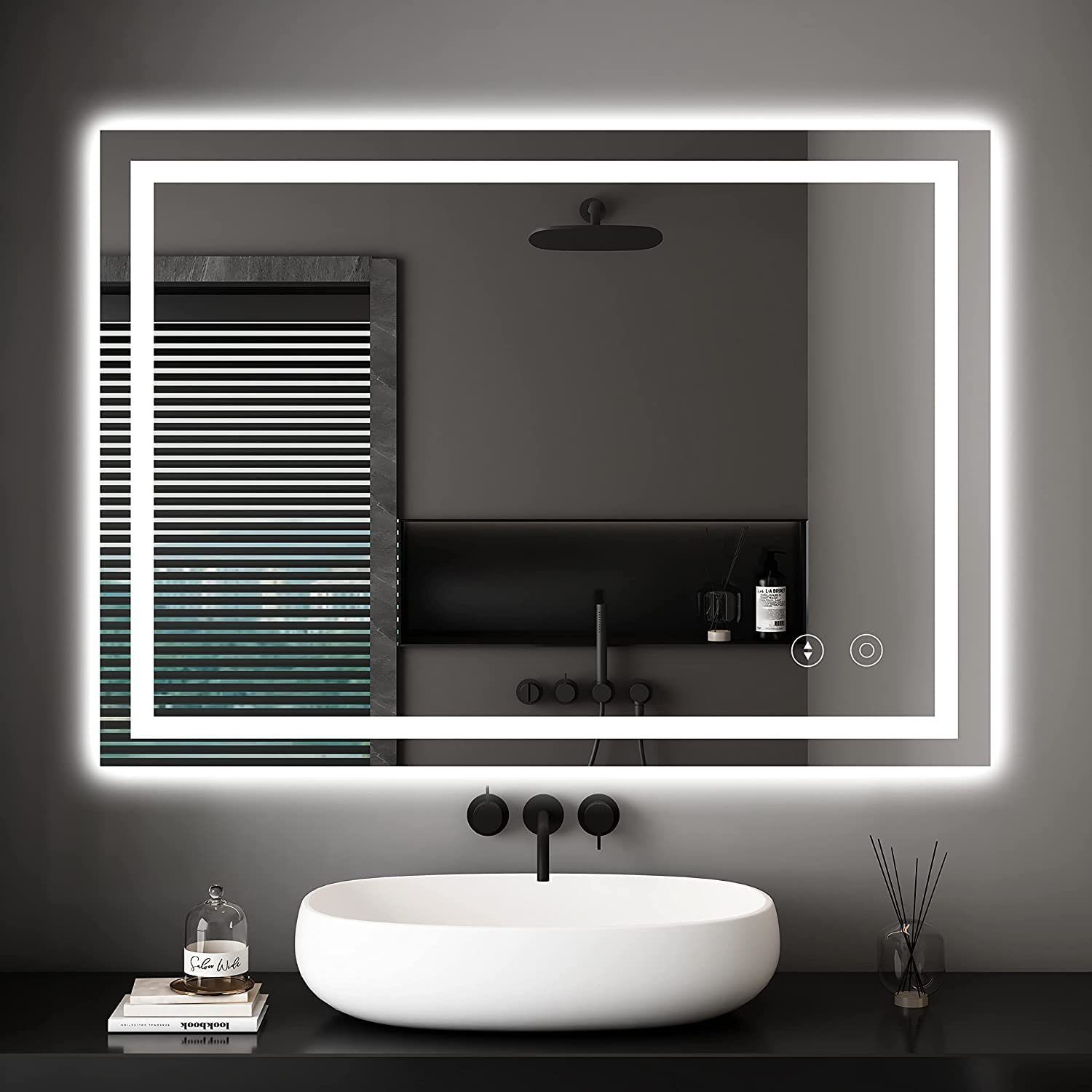 Dripex Badspiegel LED Badezimmerspiegel Rechteckig Wandspiegel, günstig online kaufen