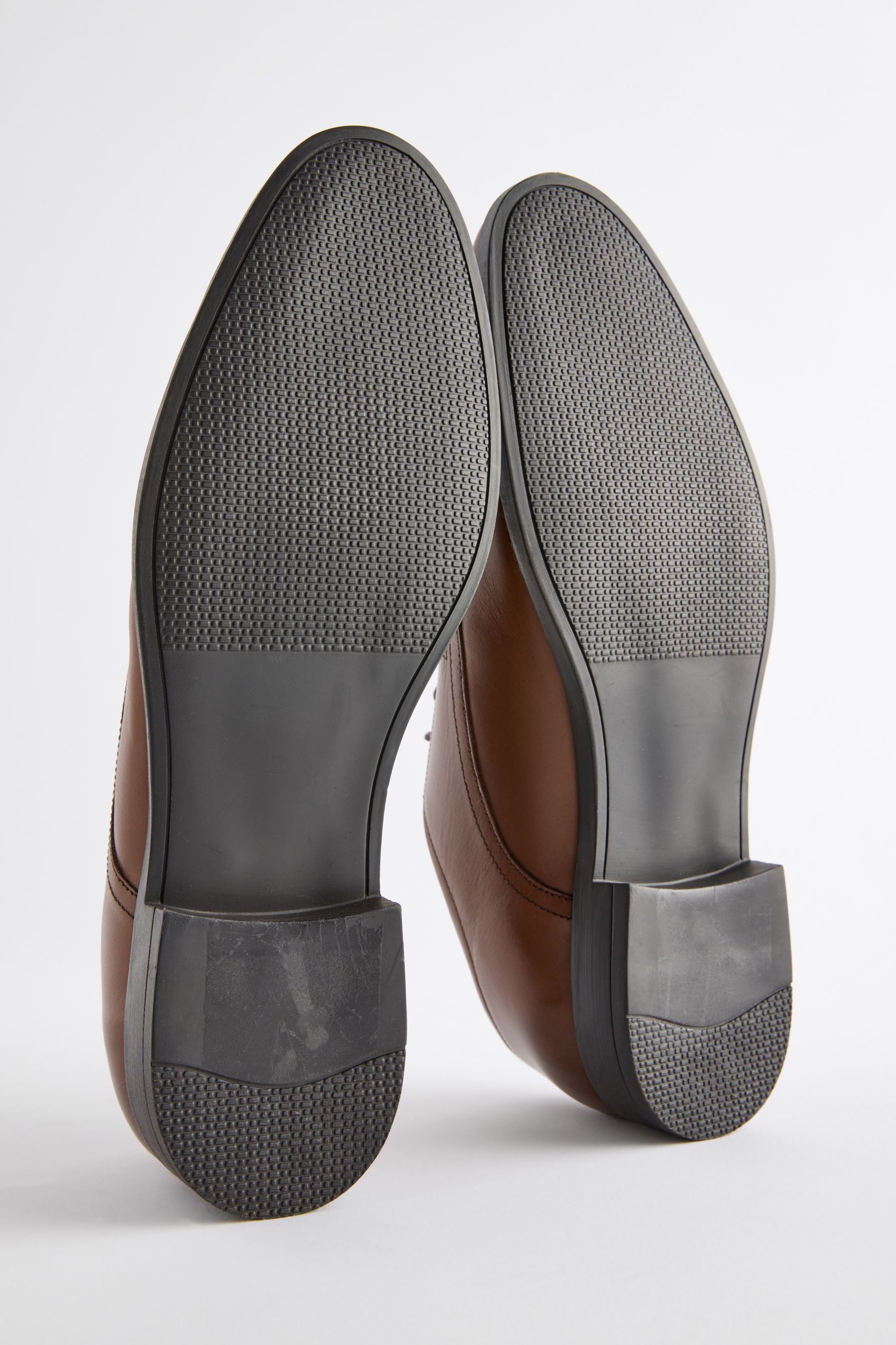 Next Unifarbene Derby-Schuhe aus Leder Schnürschuh – Bild 5 von 5