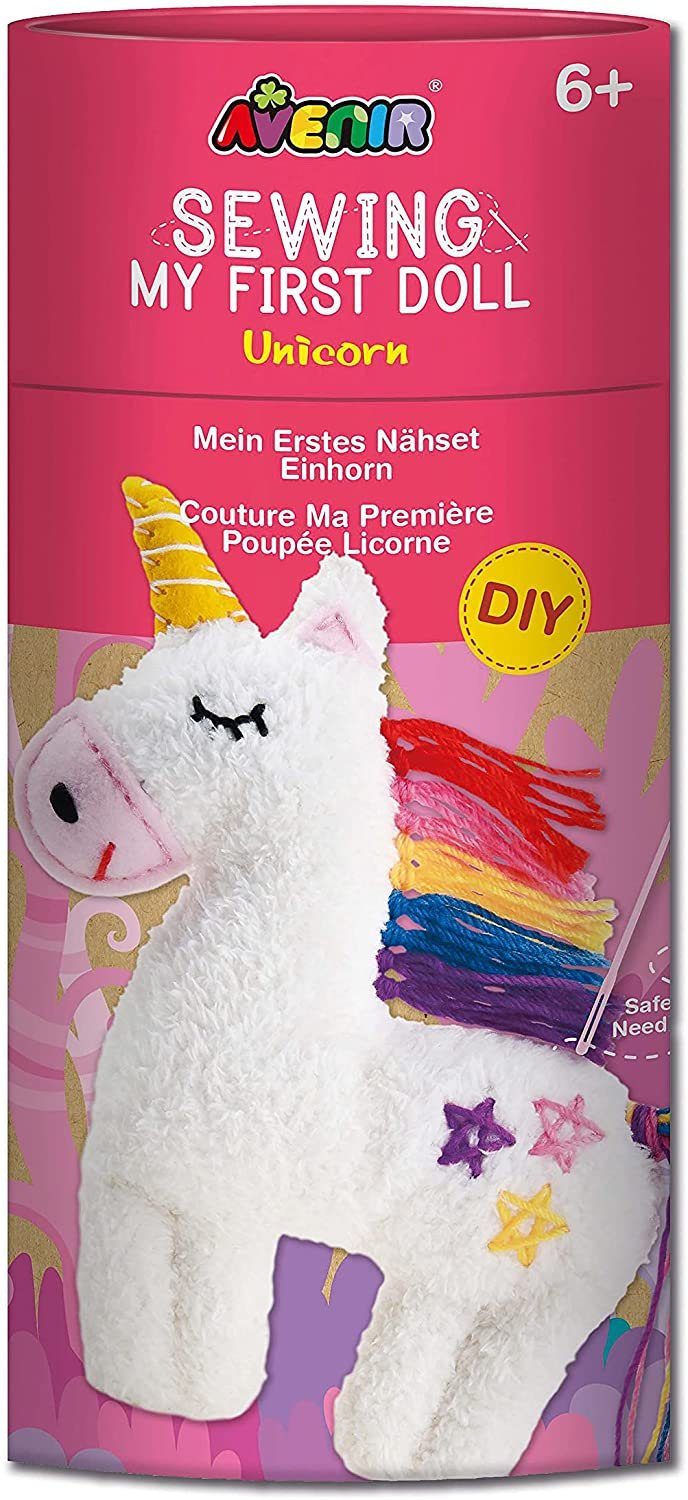 Avenir Kreativset Nähset Einhorn oder Koala - Bastelset für Kinder (Mein erstes Nähset), DIY, deutsche, einfache Anleitung