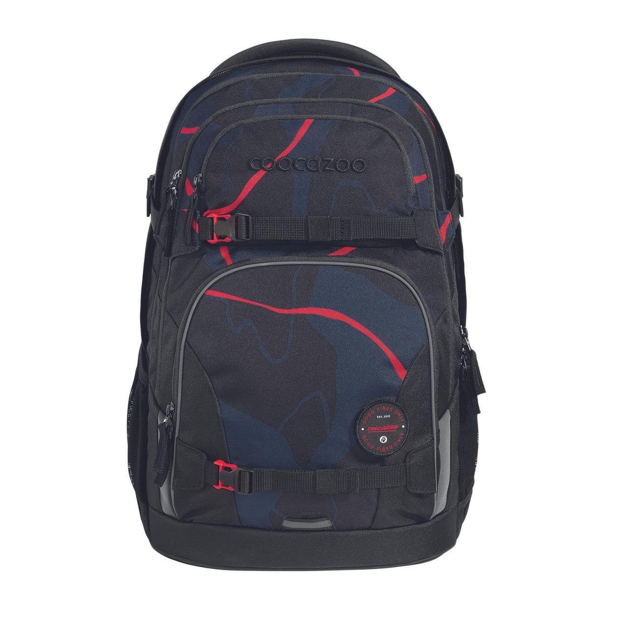 coocazoo Schulranzen Schulrucksack-Set PORTER Lava Lines günstig online kaufen