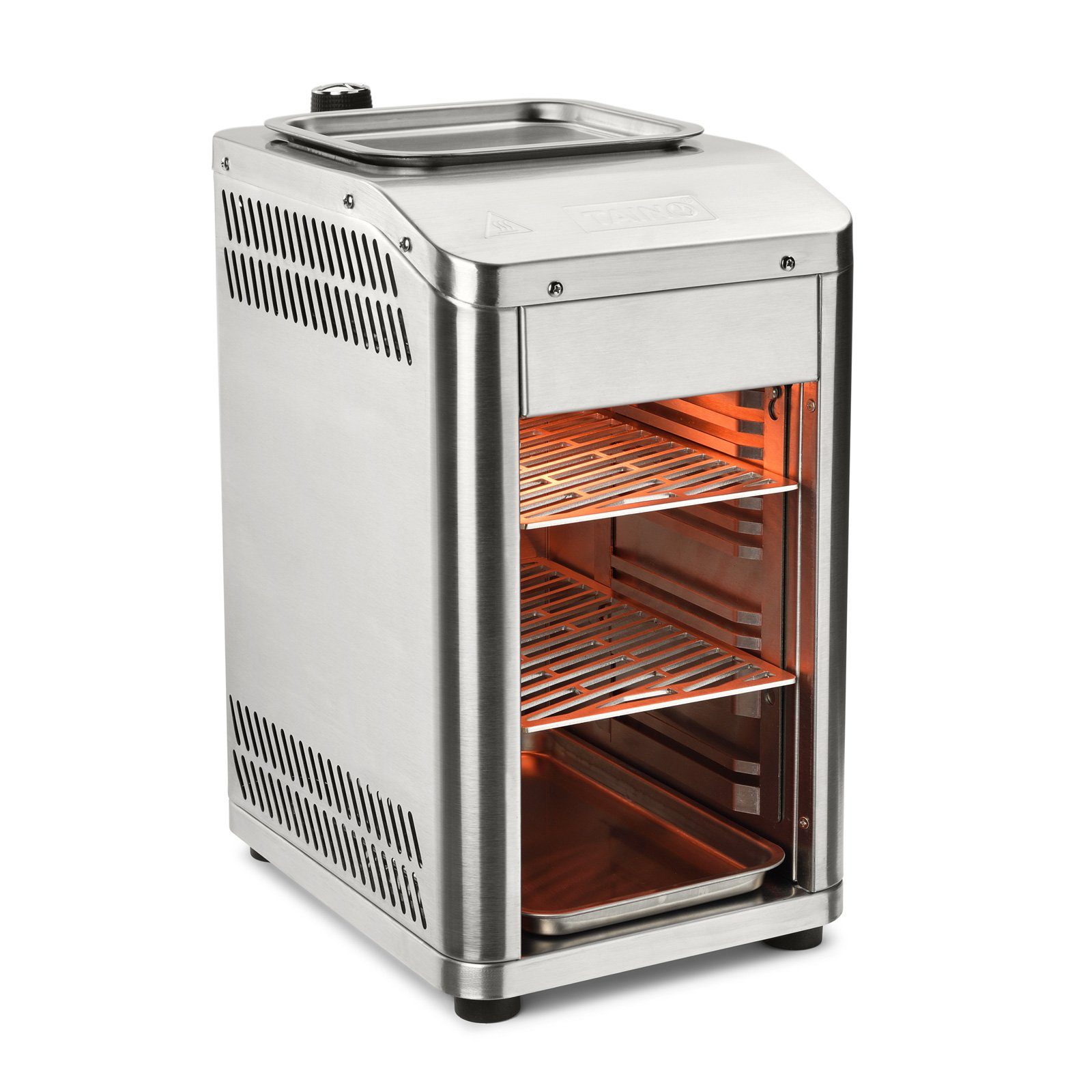 TAINO Gasgrill, Oberhitzegrill, bis 800°C, Grillrost aus Edelstahl, mit Auffangschale