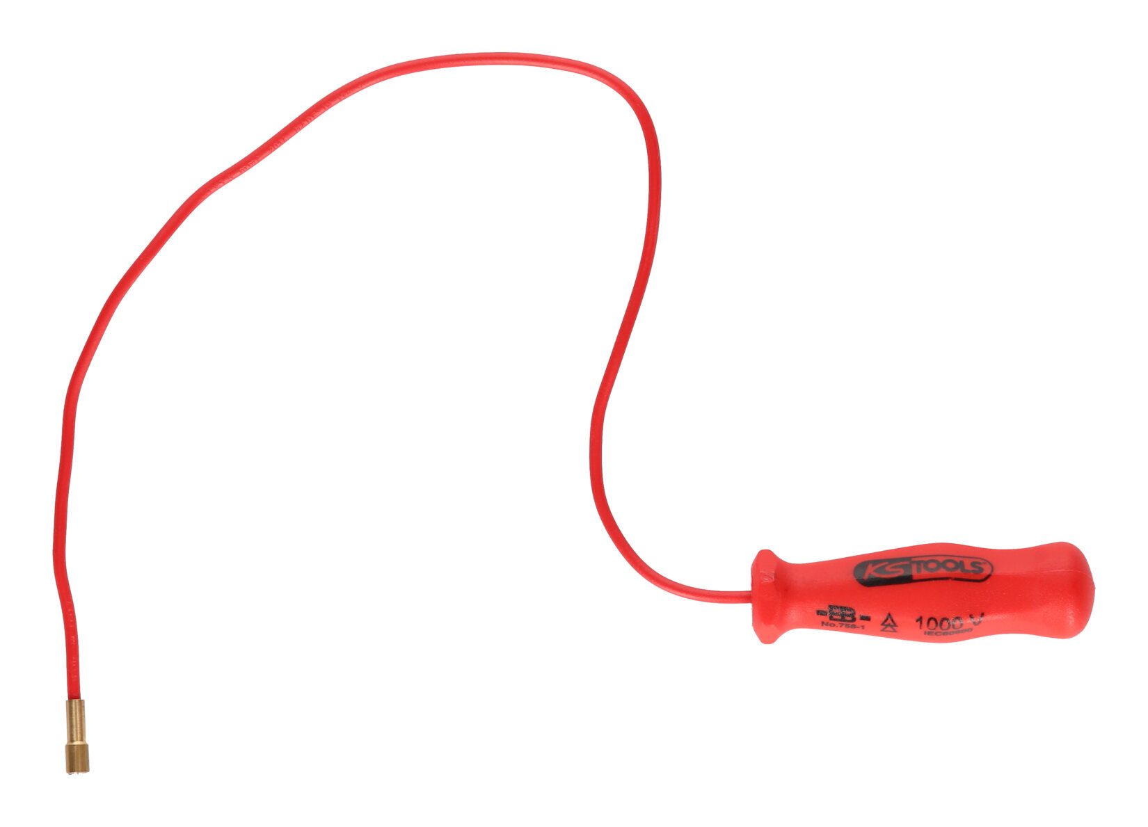 KS Tools Montagewerkzeug, L: 42 cm, Flexibler Magnetheber mit Schutzisolierung, 250 g