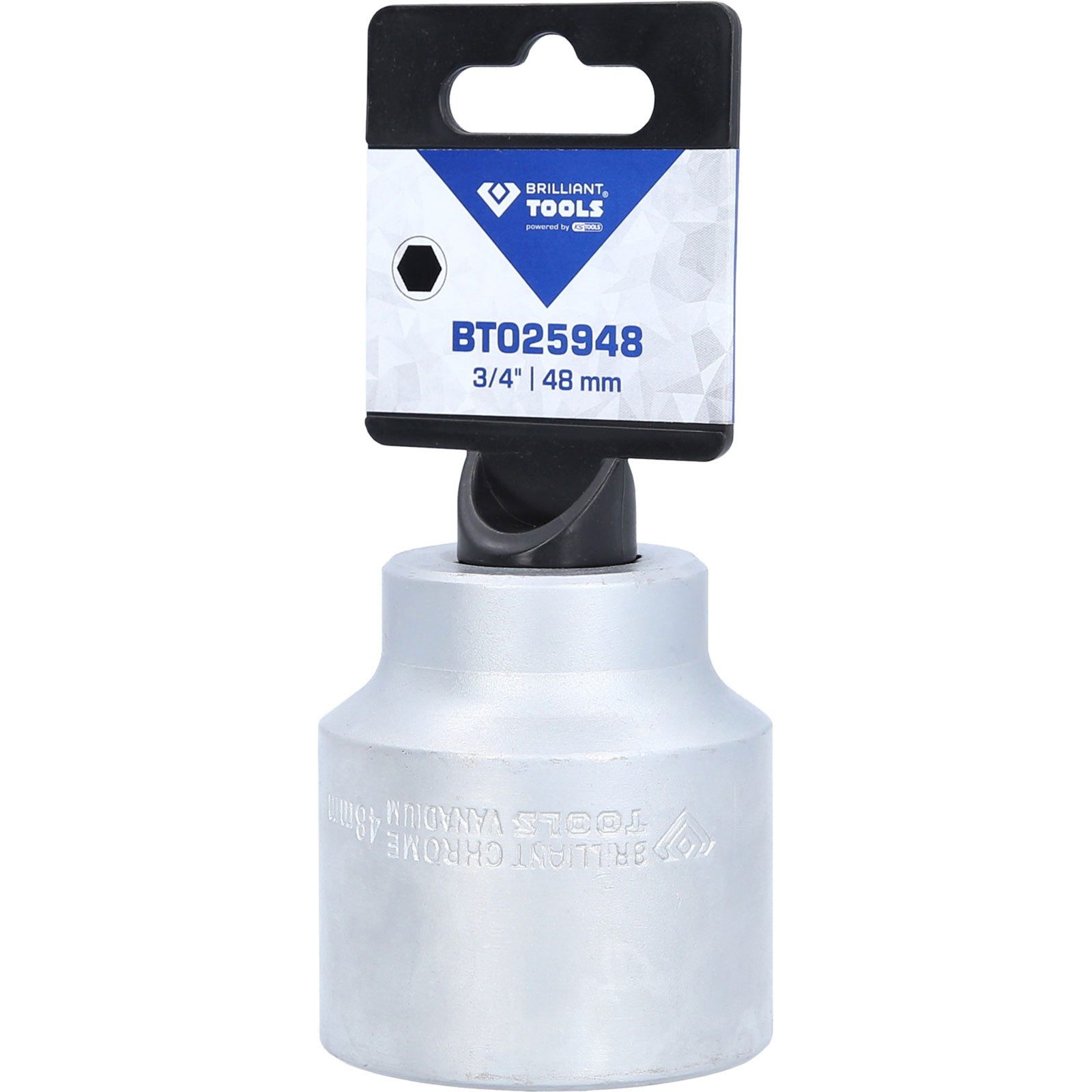 Thumbnail - Brilliant Tools Bit- und Steckschlüsselset BRILLIANT TOOLS 3/4" Sechskant-Stecknuss 48 mm - BT025948
