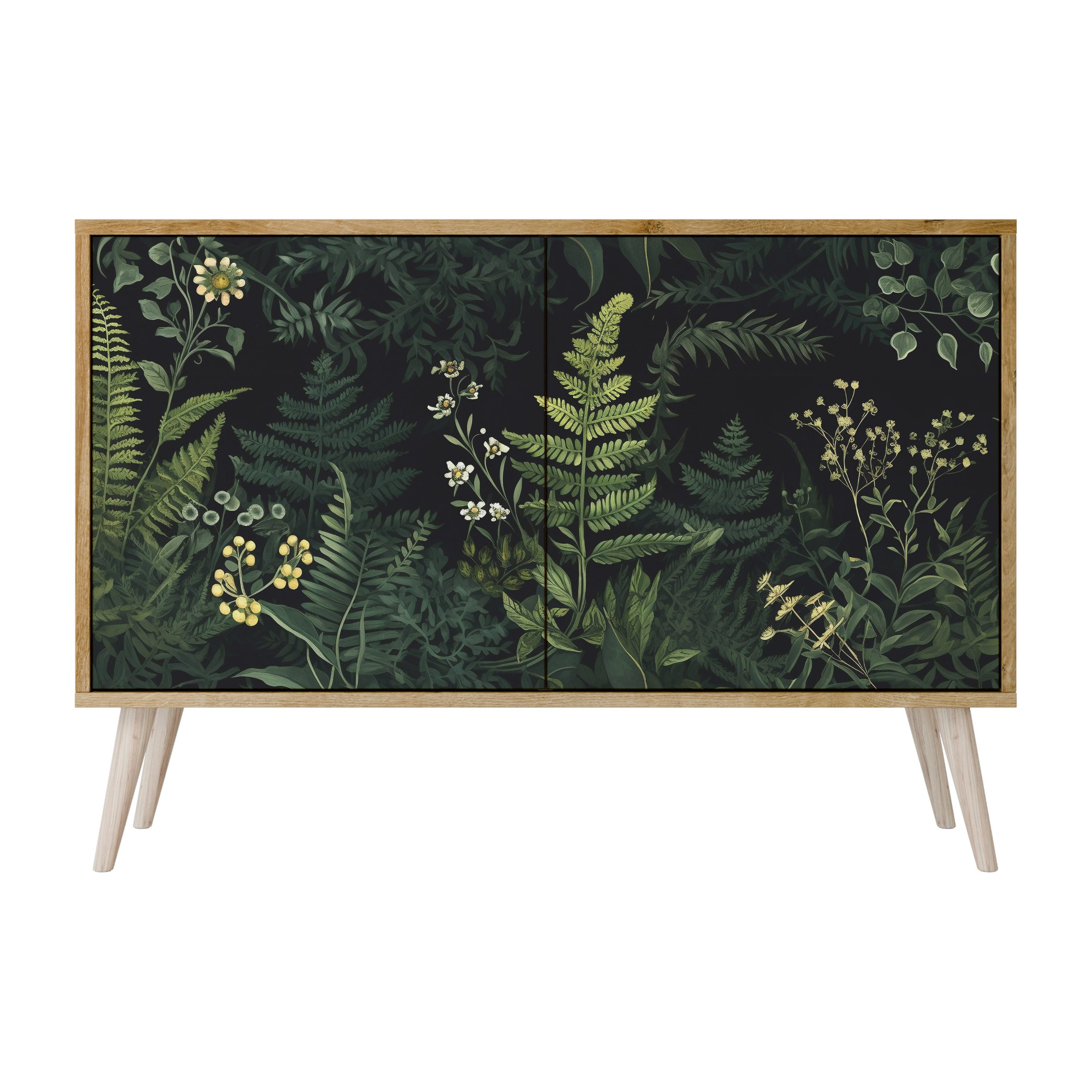 SPACEREBELS Kommode Sideboard Komodenschrank Möbel für Wohnzimmer Flur Esszimmer, mit 2 Türen oder mit 3 Türen