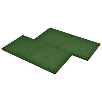 vidaXL Bodenschutzmatte Fallschutzfliesen 24 Stk Gummi 50 x 50 x 3 cm Grün Fallschutzmatte