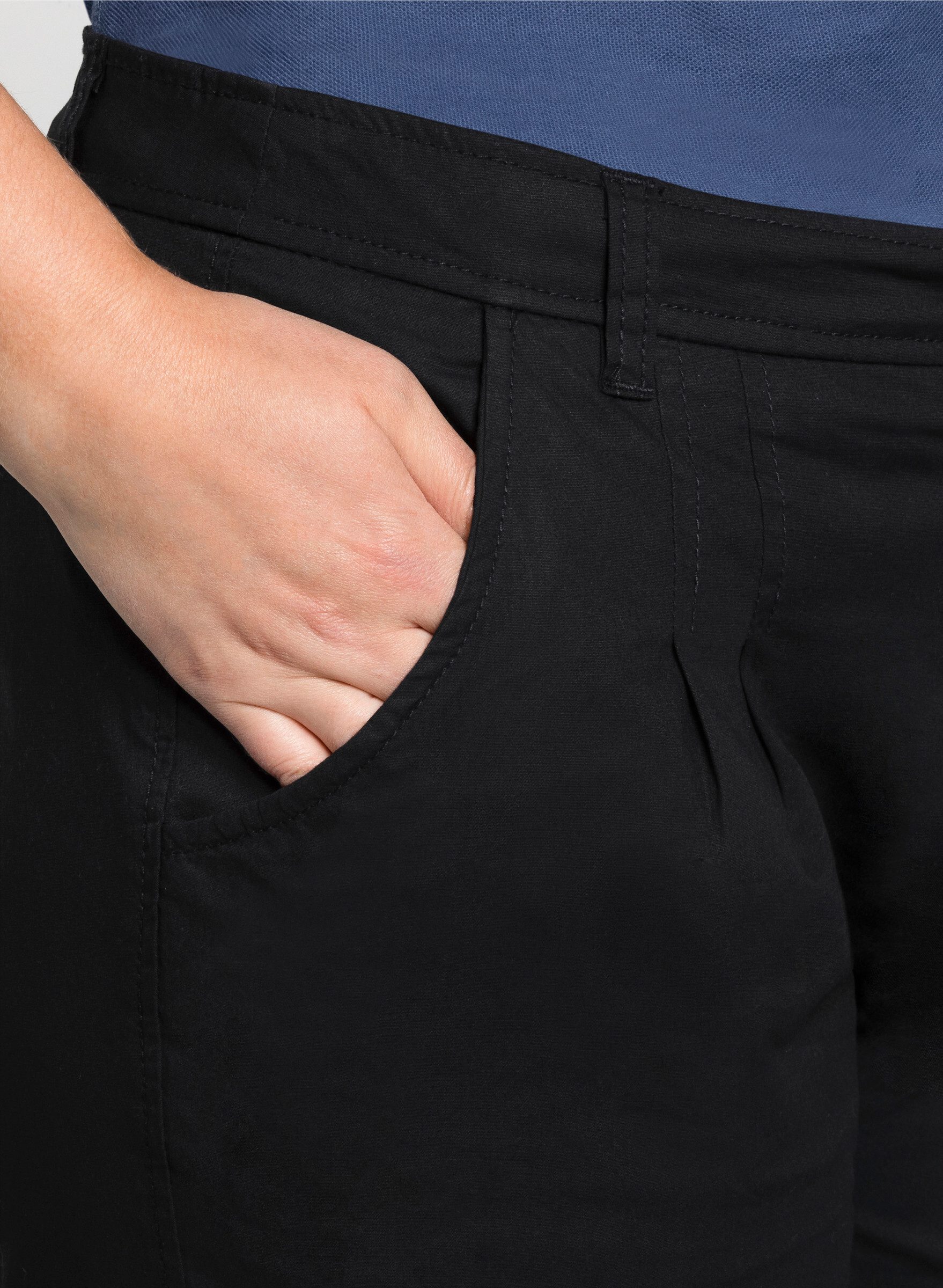 Sheego Jerseyhose Chinohose in Stretch-Qualität