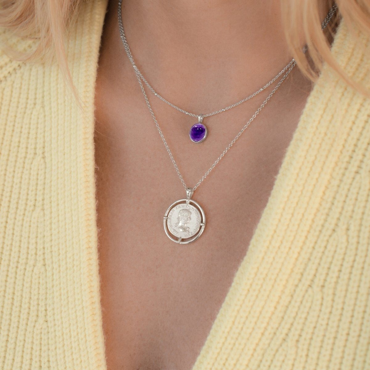 Glanzstücke München Silberkette silber, mit Amehtyst günstig online kaufen