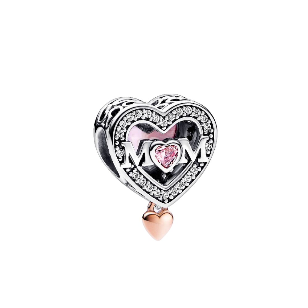 Pandora Charm Herz ROSE-782653C01, Mum, Muttertag, Liebe, Herz, Zirkonia