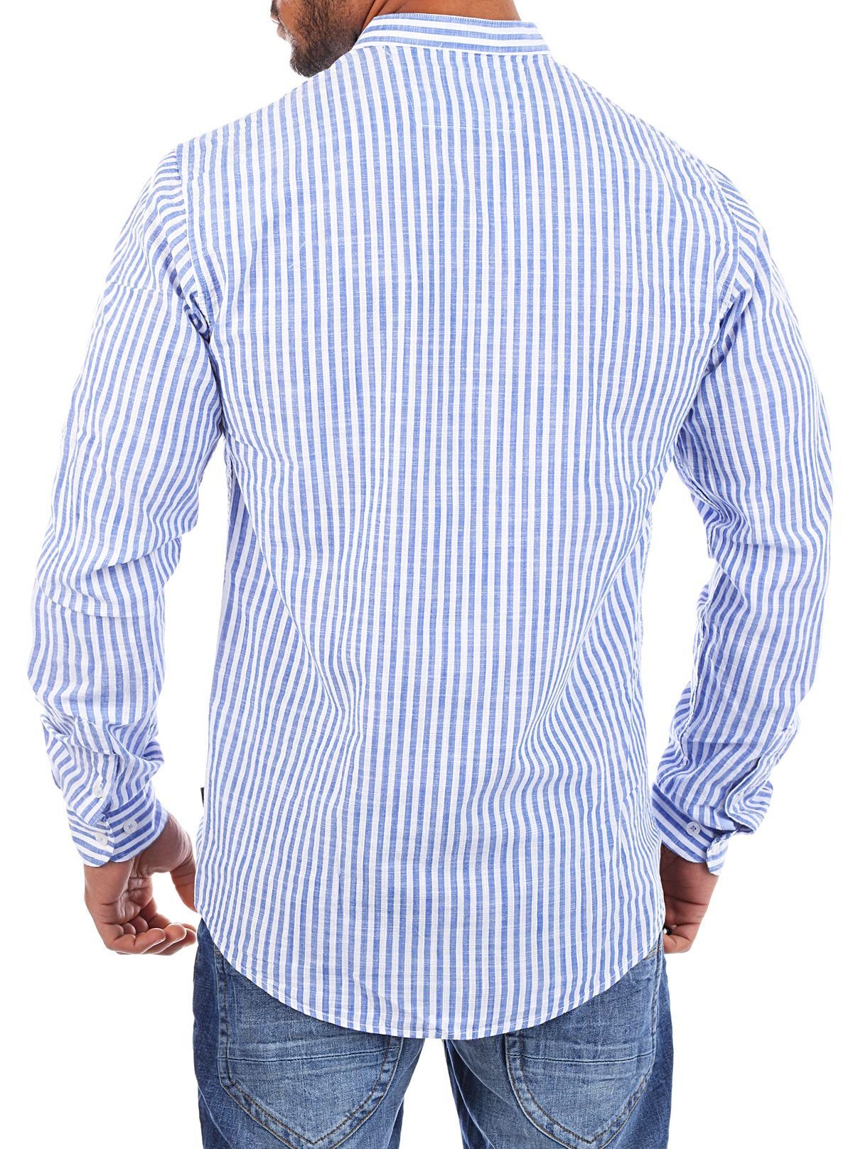 CARISMA Langarmhemd Herren Baumwoll Leinen Mix Hemd 8455 Regular Langarm St günstig online kaufen