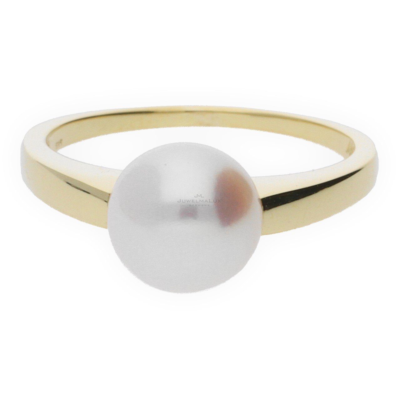 JuwelmaLux Fingerring JuwelmaLux Ring Gold 585/000 (14 Karat) Gold mit Akoya Zuchtperle JL20 (kein Set, 1-tlg)