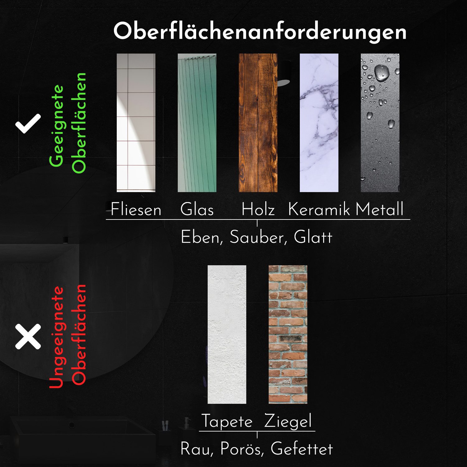 Bürstenking Toilettenpapierhalter ohne Bohren, Selbstklebender Klopapierhalter, WC-Rollenhalter, 3M-Kleber – Bild 5 von 5