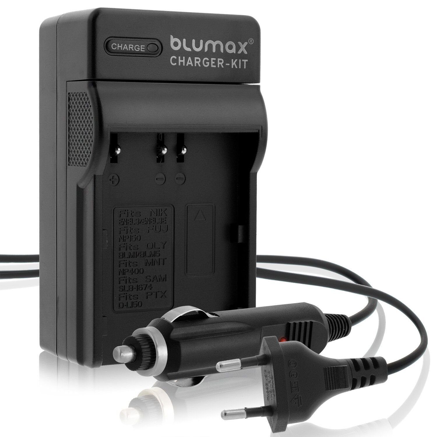 Blumax Ladegerät für Minolta NP-400 A SWEET A-5 A-7 Digital Kamera-Akku