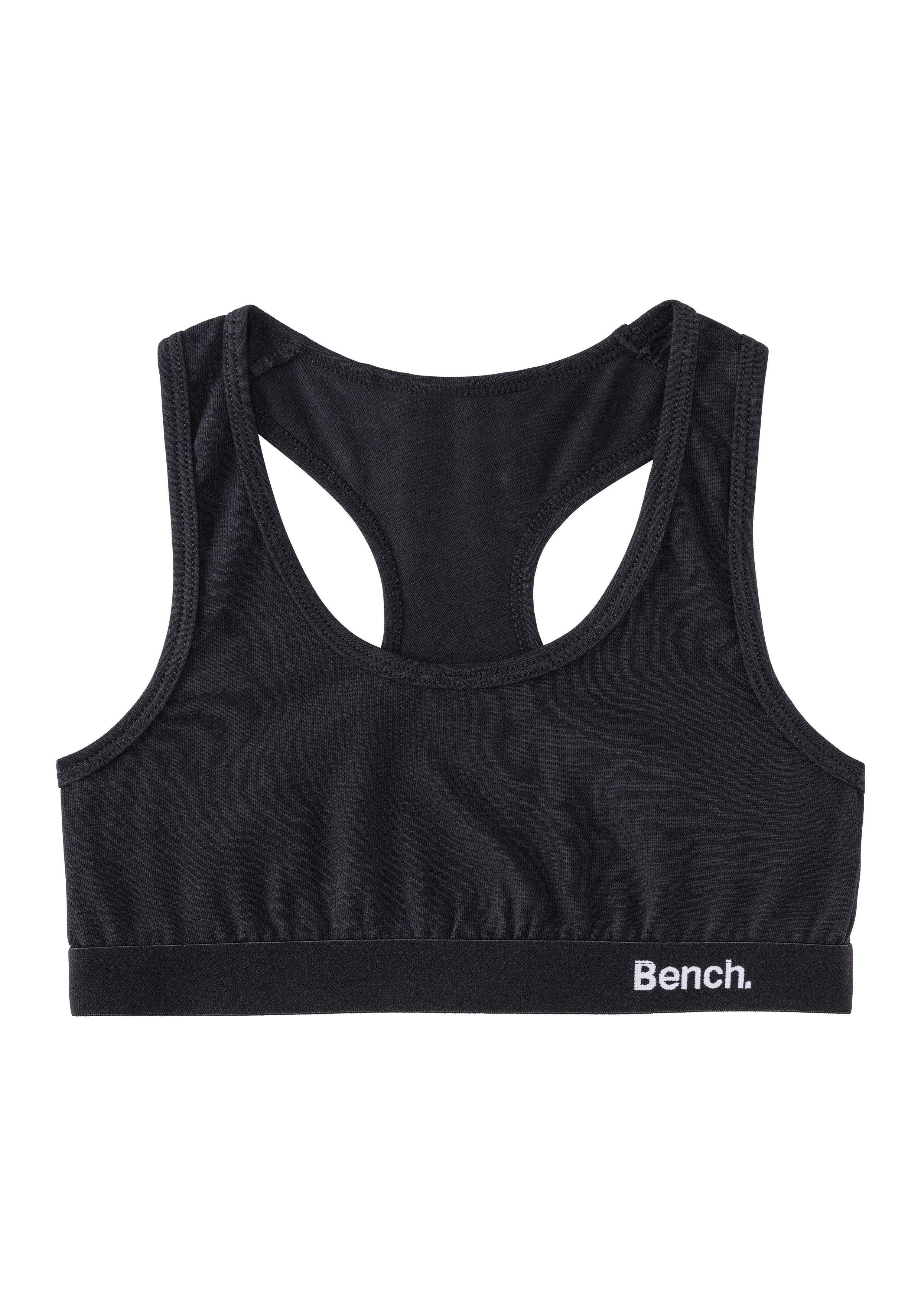 Bench. Bustier (Packung, 3-tlg) im sportlichen Look mit Ringerrücken