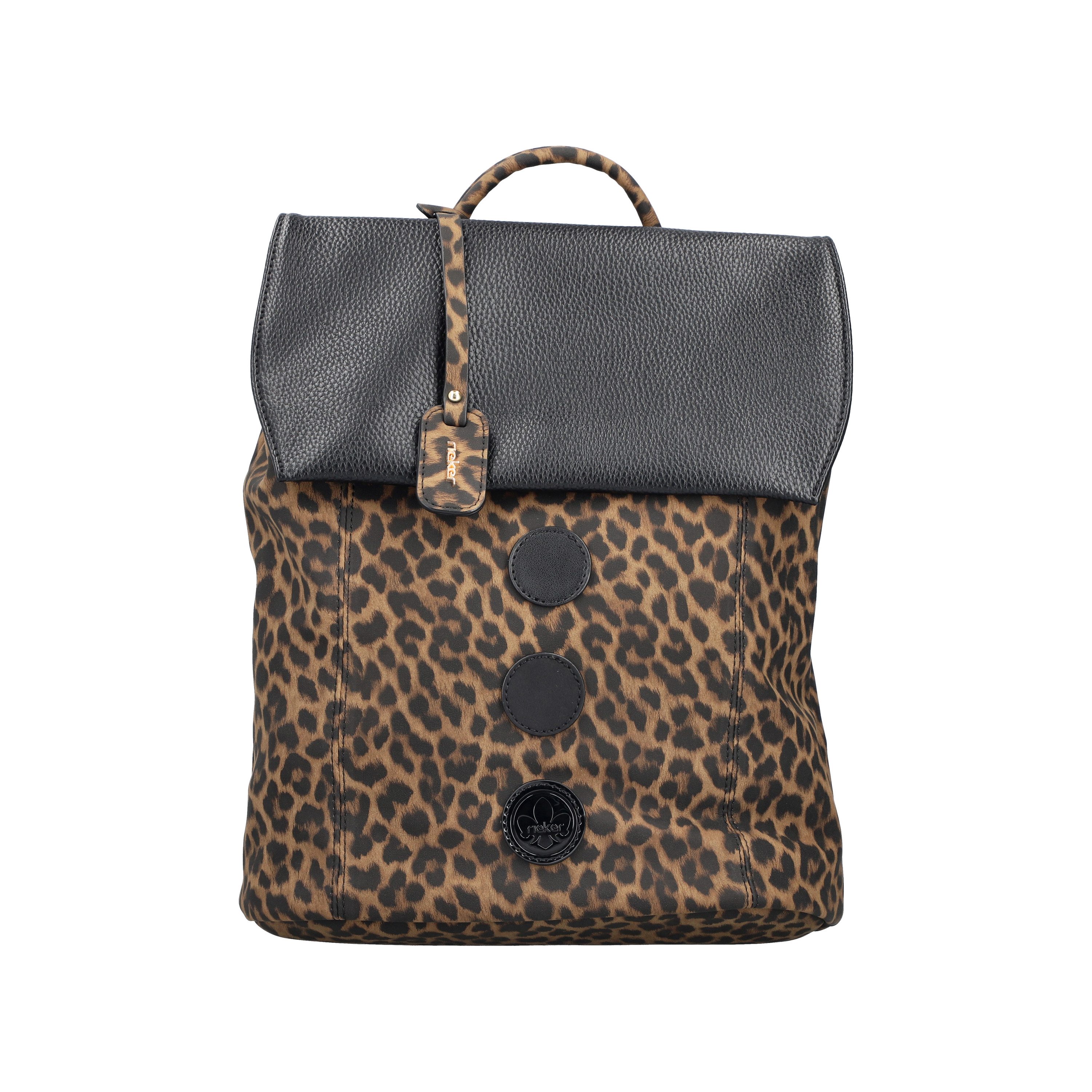 Rieker Cityrucksack, Freizeitrucksack, Shoppingrucksack mit bunten Akzenten