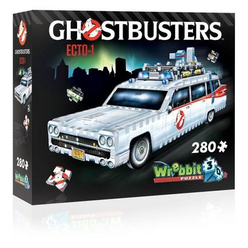 Wrebbit 3D-Puzzle »Ghostbusters 3D Puzzle ECTO-1 Geisterjäger Ecto 1 Auto 1959er Cadillac«, Puzzleteile