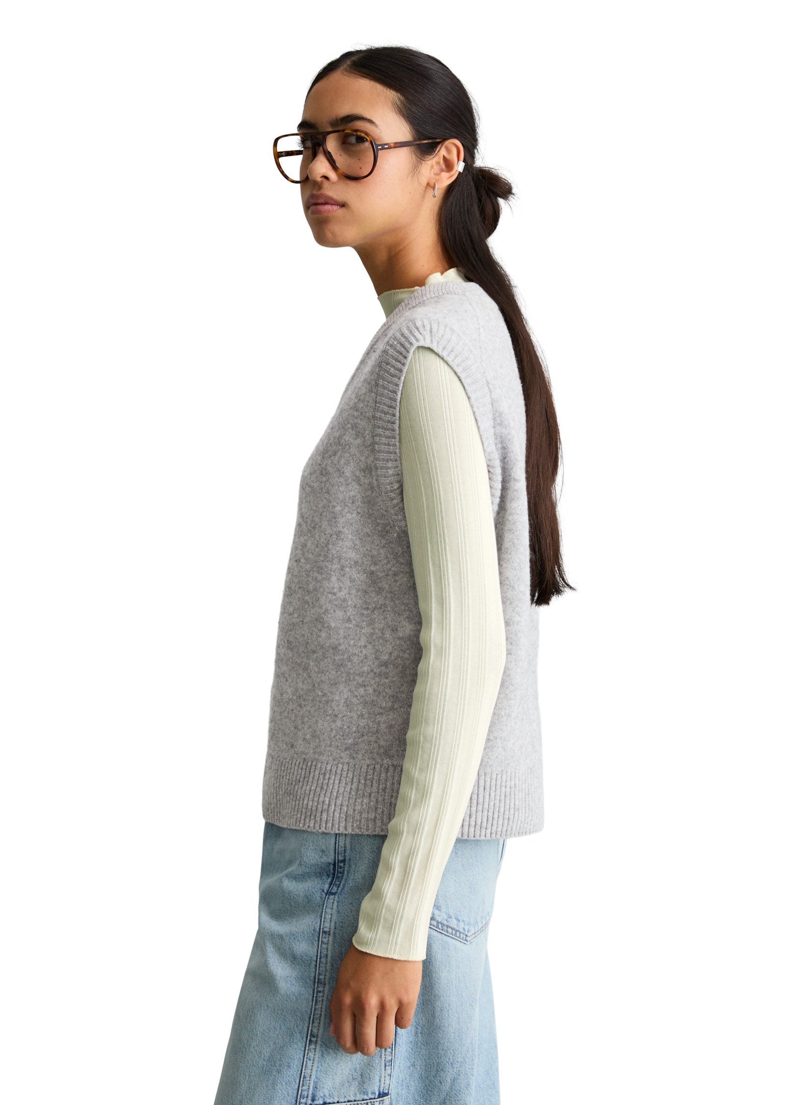 Marc O'Polo DENIM Strickpullover aus softer Schurwolle