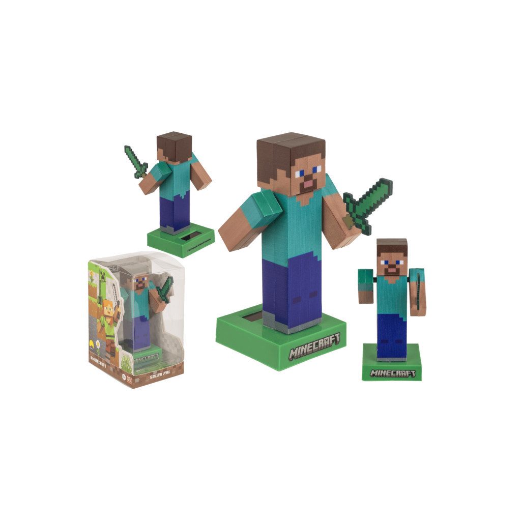what the shop Sammelfigur Minecraft Figur „Steve“–beweglich mit Solarzelle auf Kunststoffsockel (1 St), Solarbetriebene Minecraft Figur mit Bewegung
