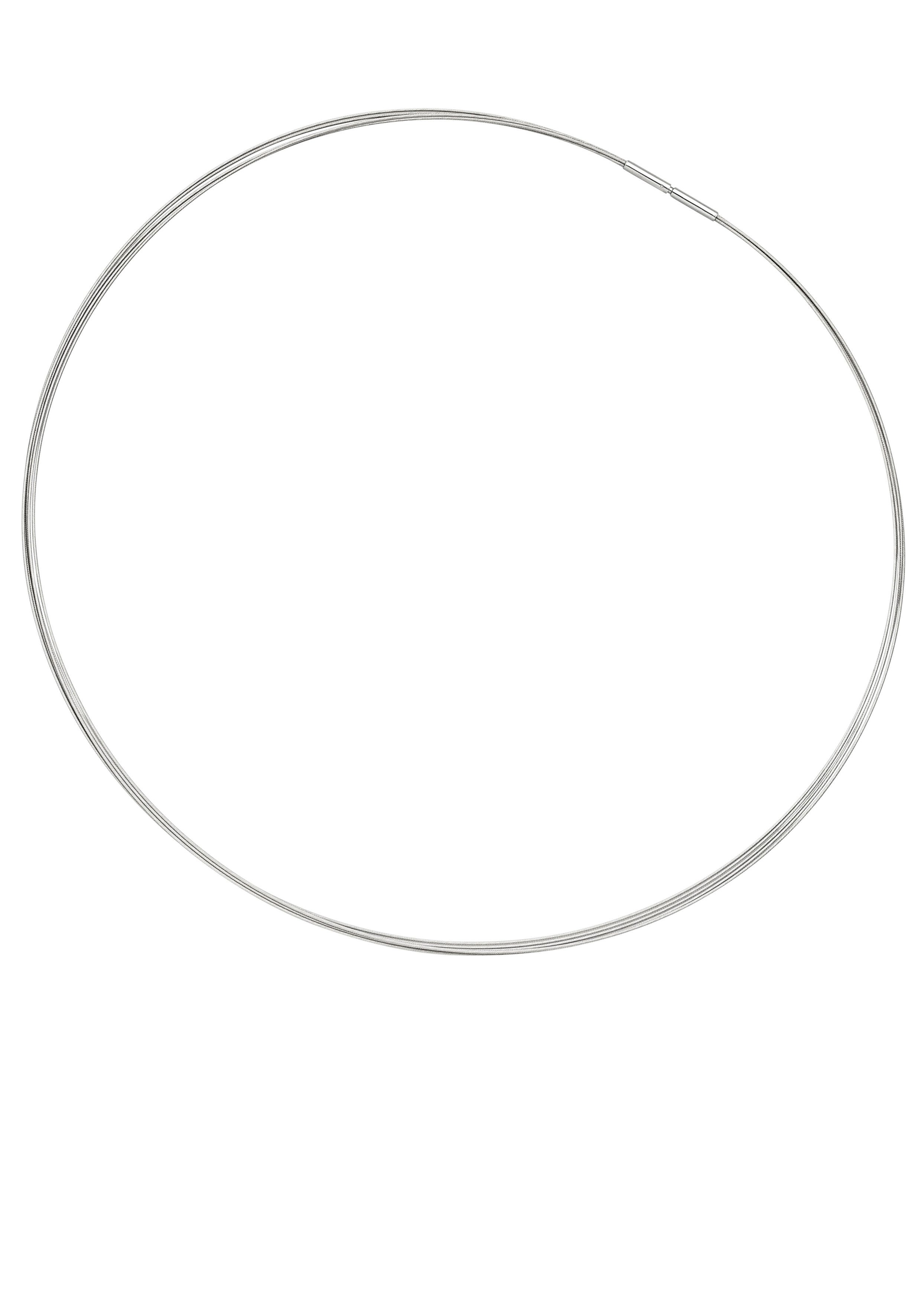 JOBO Halsreif Halskette 5-reihig, Edelstahl 45 cm günstig online kaufen