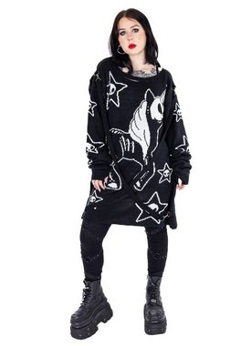 Cupcake Cult Longpullover Dead Inside Skelett Strickpullover Zombie Einhorn Kawaii Unicorn