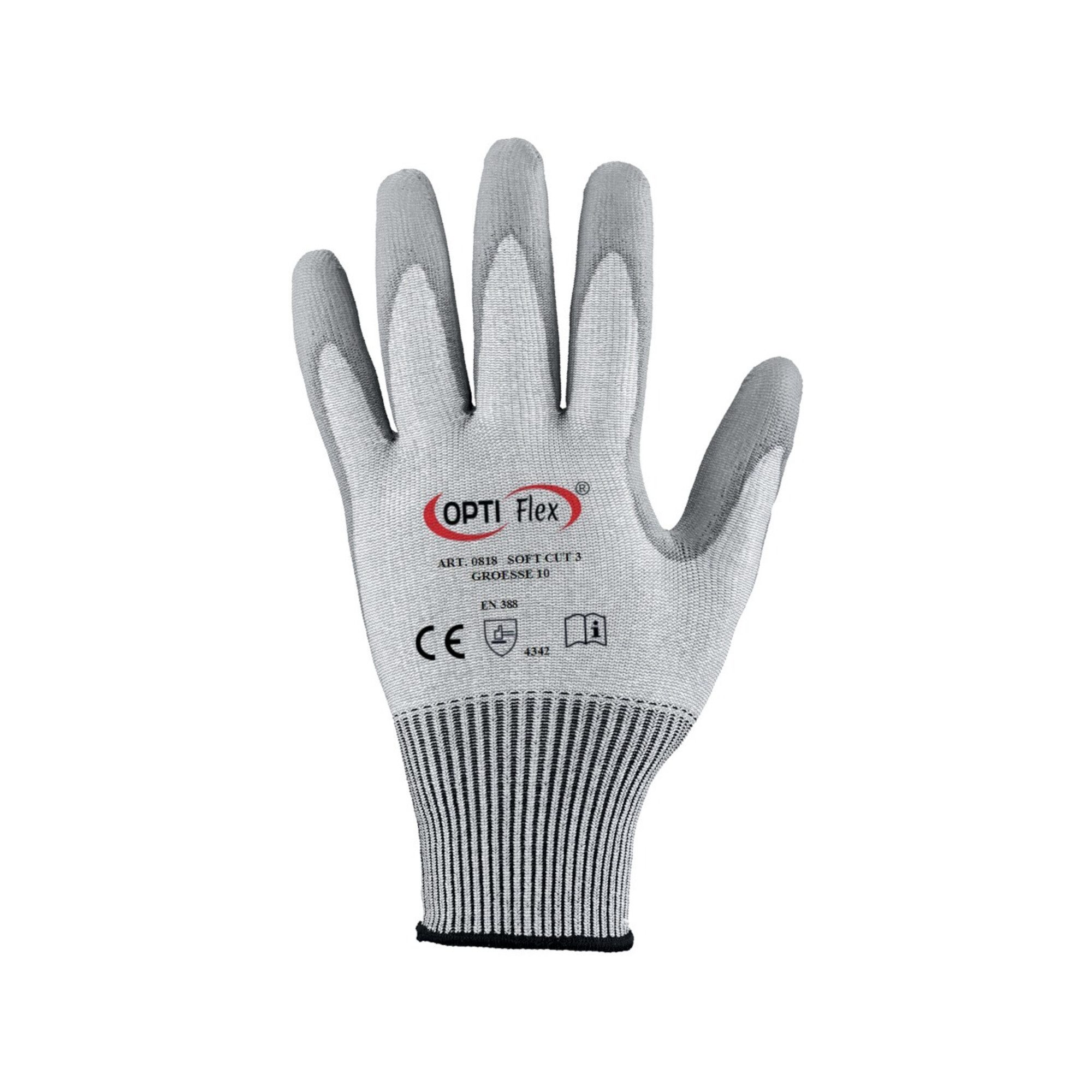 Feldtmann Latexhandschuhe Handschuh SOFT CUT Gr.9 grau EN 420/EN 388 PSA II OPTIFLEX 12 Stk