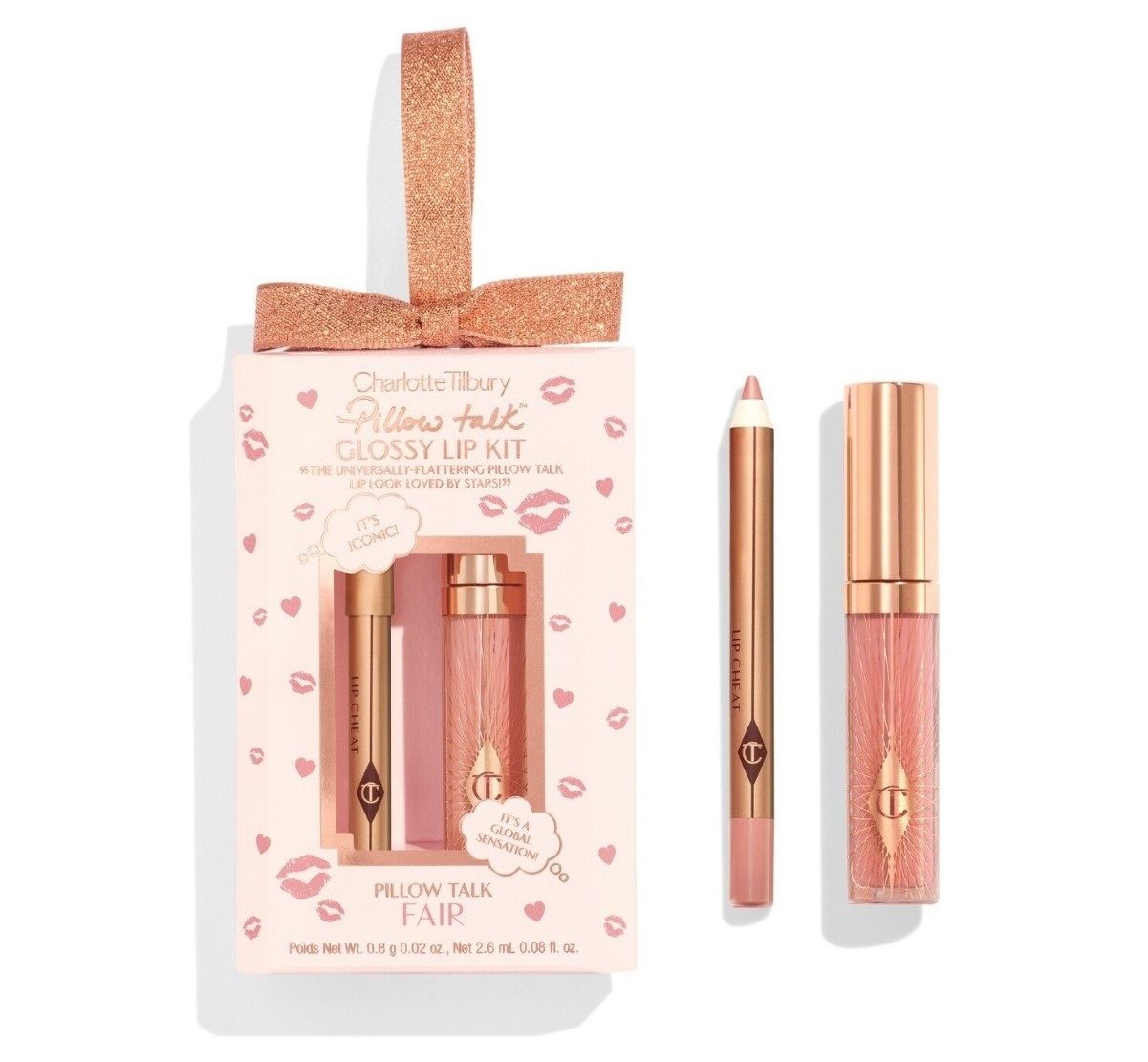 CHARLOTTE TILBURY Lippenstift-Set Pillow Talk Glossy Lip Kit