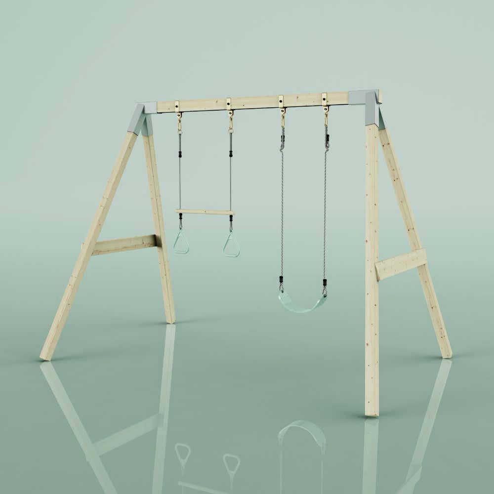 OutdoorToys Schaukelkombination Schaukel Tukan, aus Holz in Grün