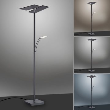 Paul Neuhaus Stehlampe ARTUR, LED fest integriert, warmweiß - kaltweiß, LED, CCT - tunable white, dimmbar über Tastdimmer, getrennt schaltbar