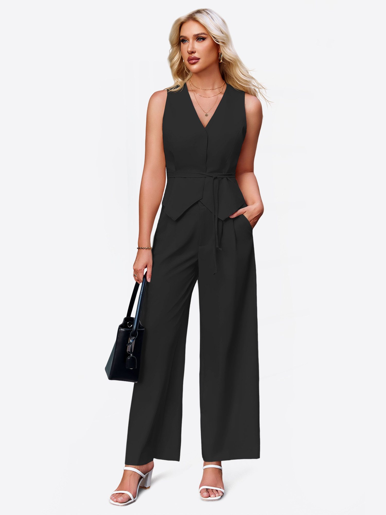 Imily Bela Hosenanzug Dame Sommer Outfit im 2-teiligen Set Casual Suit Set günstig online kaufen