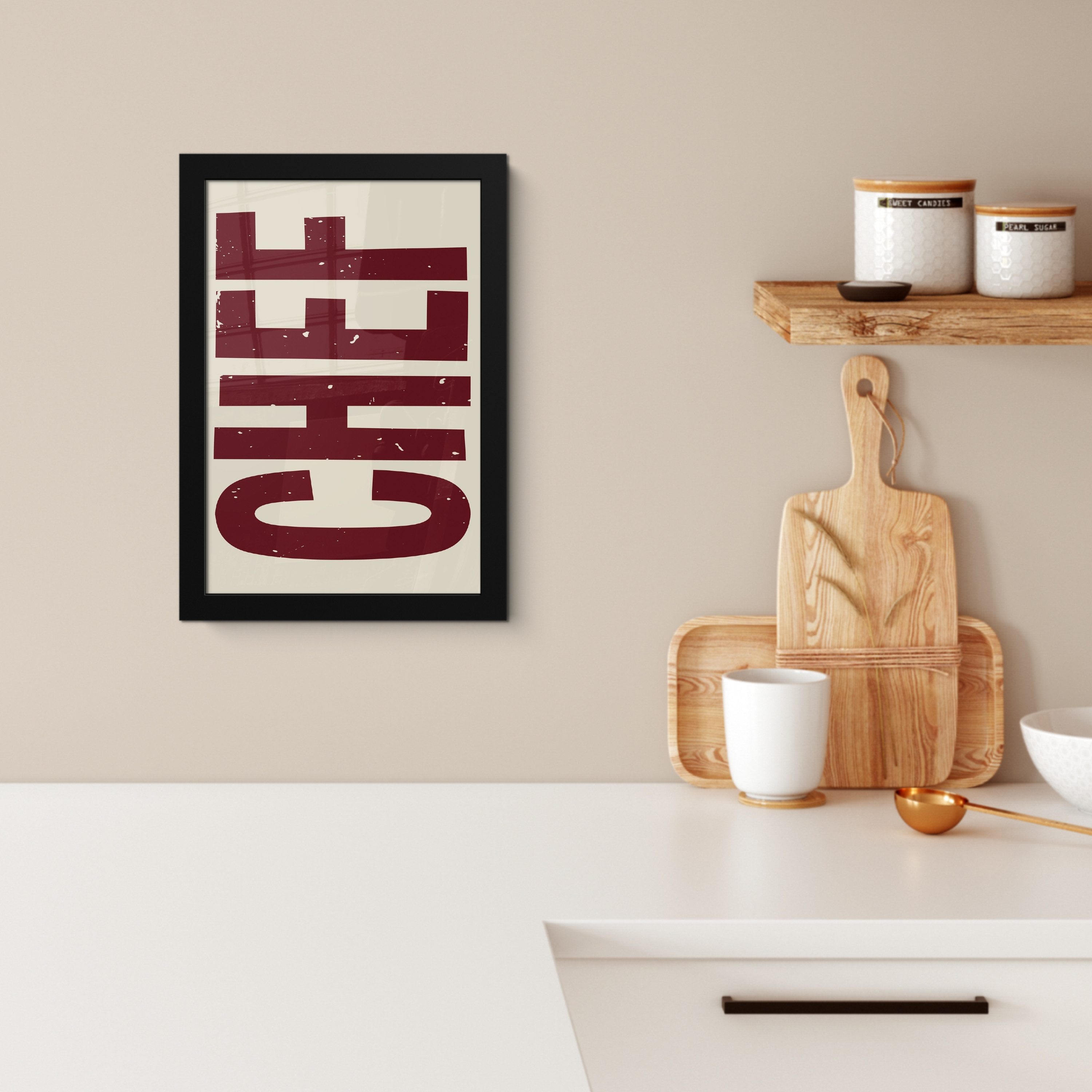 MuchoWow Poster Koch - Rot - günstig online kaufen