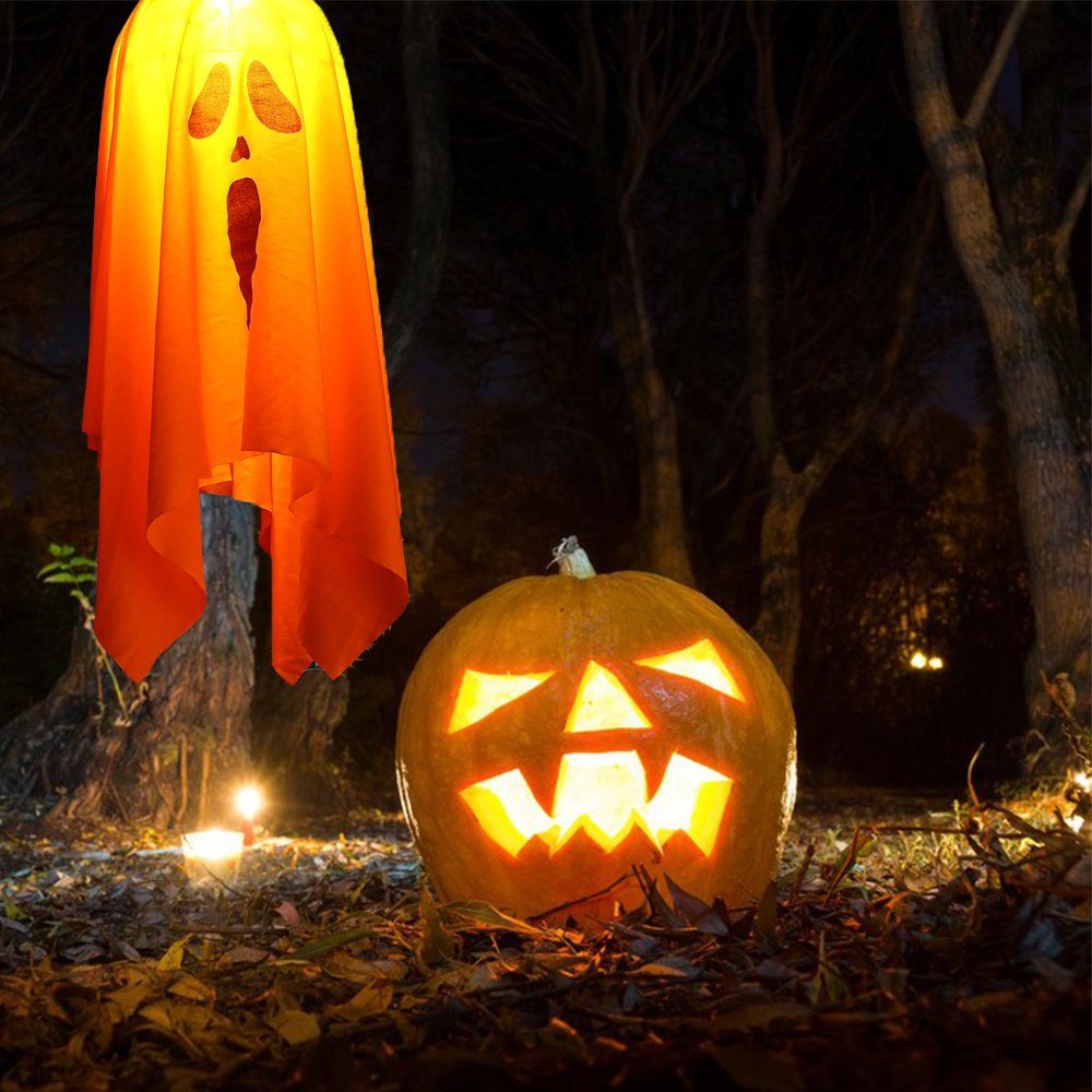 Jormftte Dekolicht Halloween-Kürbis-Lichterkette LED