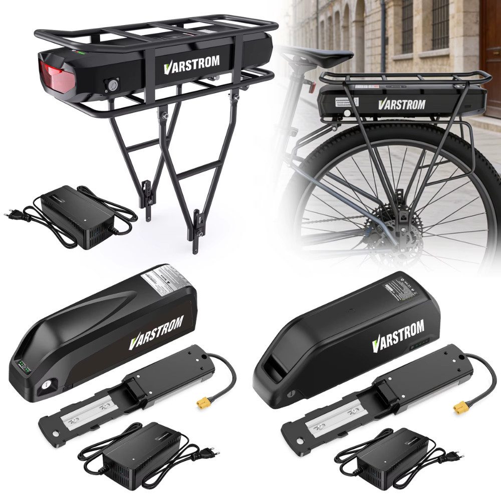 Athlix Varstrom E-Bike Akku Lithium-Ionen Batterie Ersatzakku E-Bike Akku 13000 mAh (36 V), Abnehmbare Bauweise, LED-Akkustandsanzeige, integriertes Rahmenschlo – Bild 2 von 4