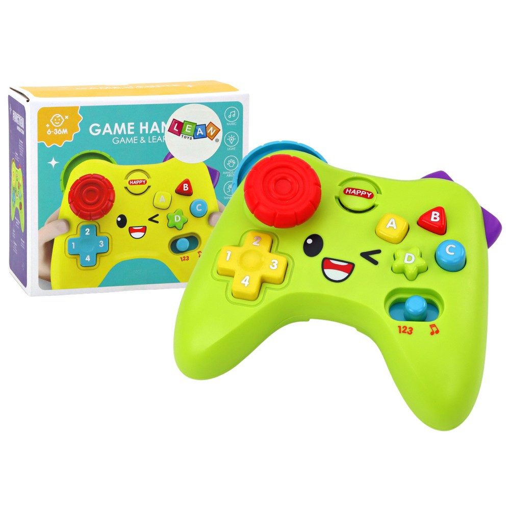 LEAN TOYS Lerntablet Lernspielzeug Musikspielzeug Spielkonsole, (Spar-Set, 1-tlg), Licht- & Melodieeffekte, 2 Modi, ab 12 Monaten