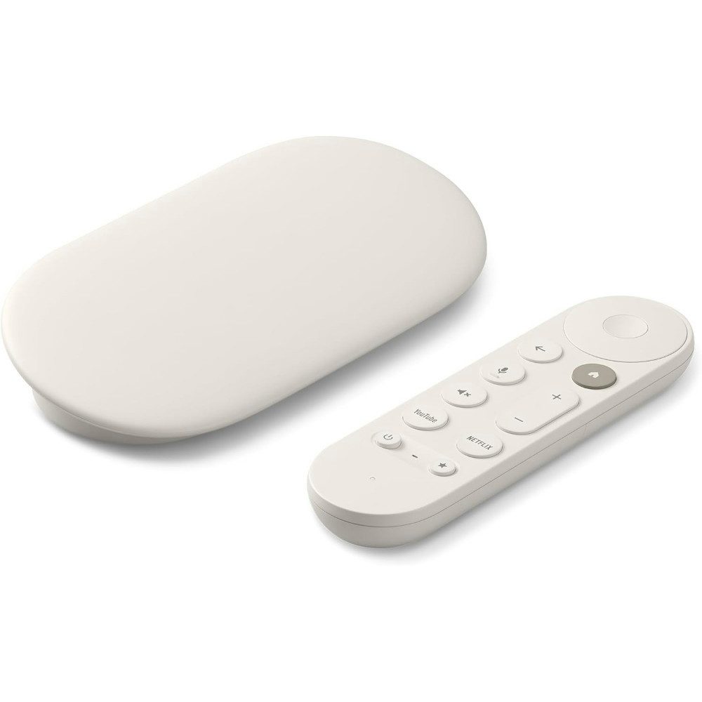 Google Google TV Streamer 4K (32 GB) – Porcelain Tablet (Google TV 4K HDR mit Dolby Vision, Matter & Sprachsteuerung)