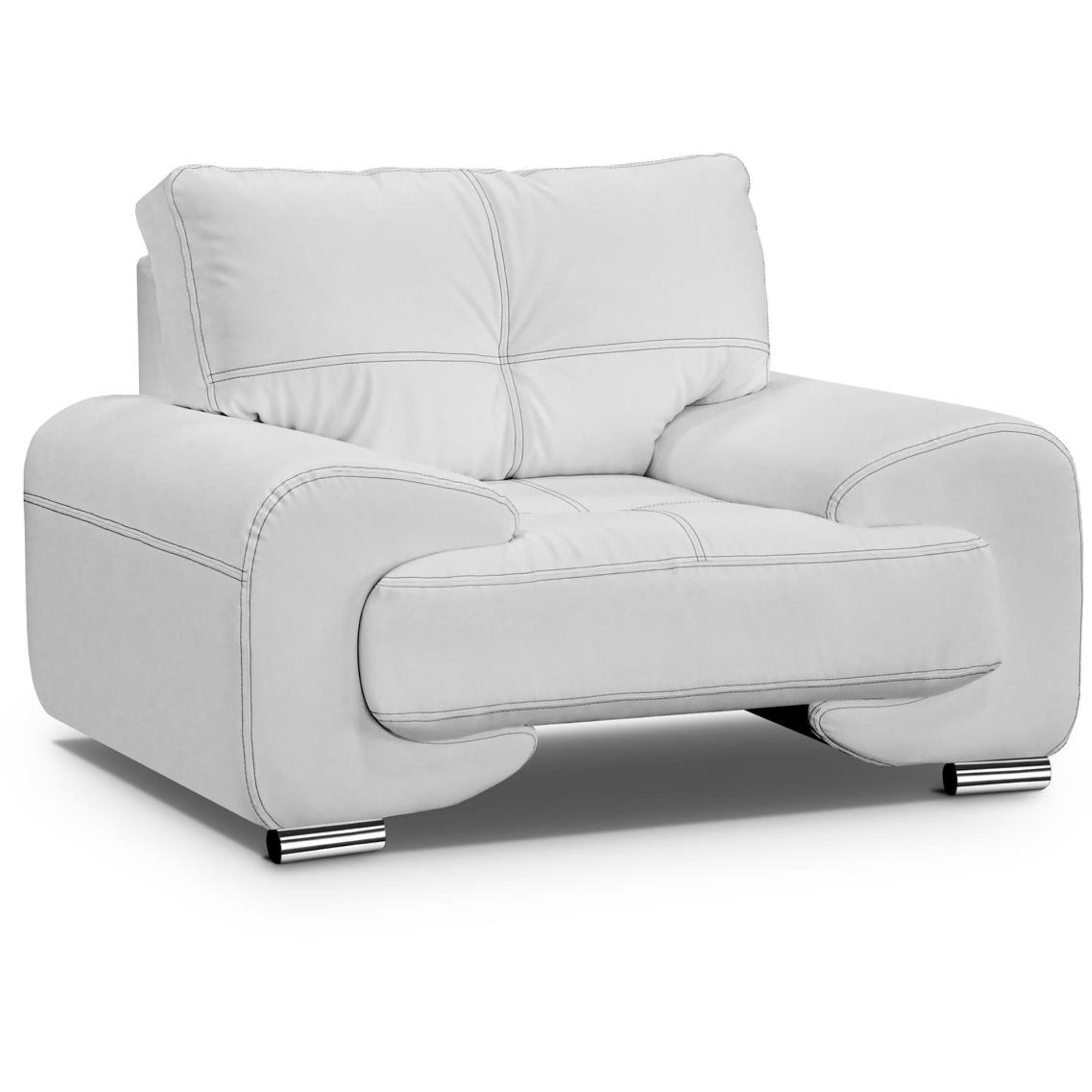 Beautysofa Big-Sofa Polstergarnitur Omega Set 3+2+1 Sofa Wohnzimmer Sofagarnitur, modernes Sofaset für Wohnzimmer, Kunstleder Couchgarnitur im modernen Design