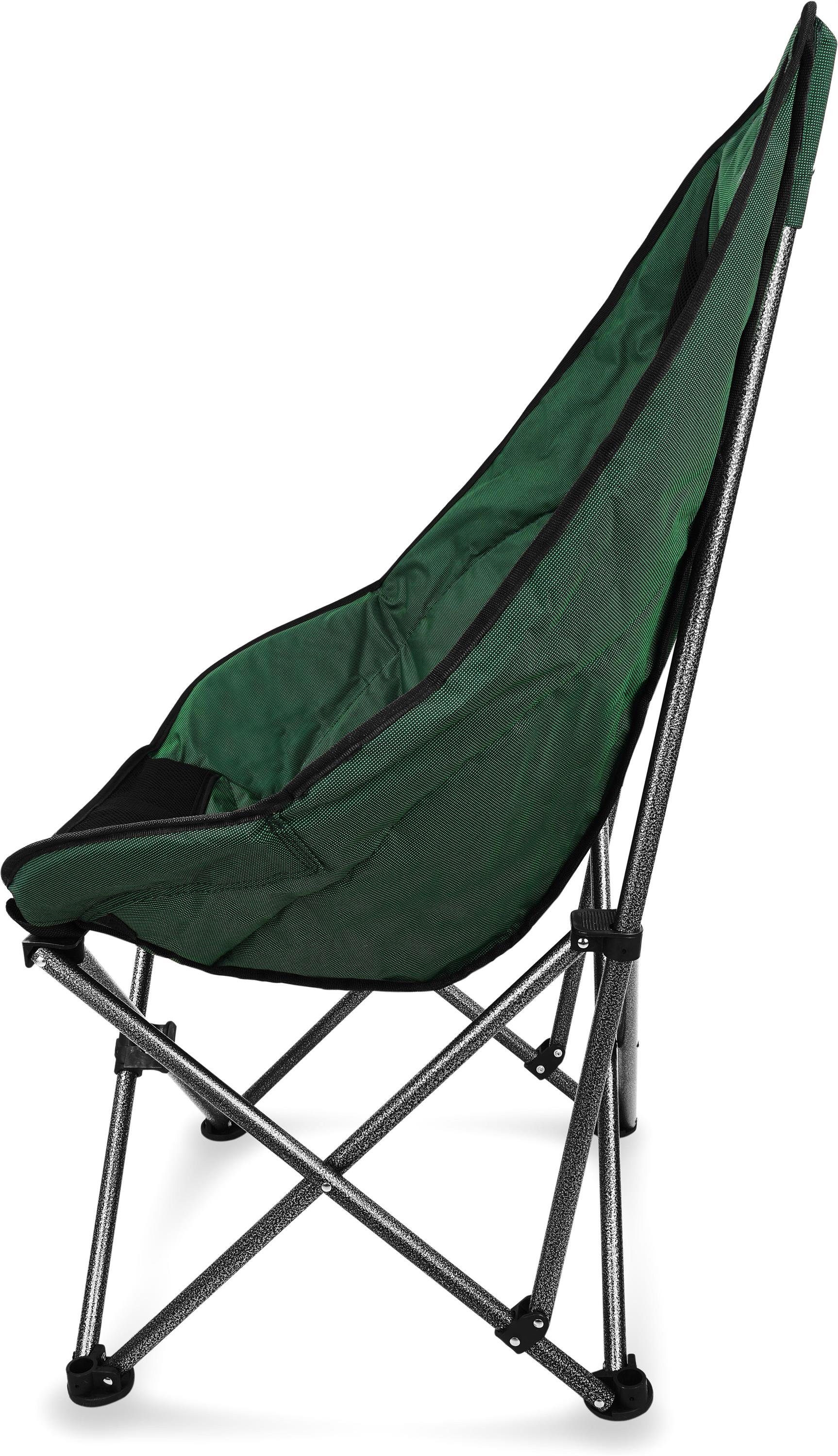 normani Campingstuhl Campingsessel Ontario, Campingstuhl Angelstuhl mit Getränkehalter - Gartenstuhl bis zu 150 kg