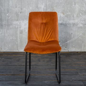 KAWOLA Esszimmerstuhl ZITA, Stuhl Velvet, 1 oder 2 Stück, verschiedene Farben